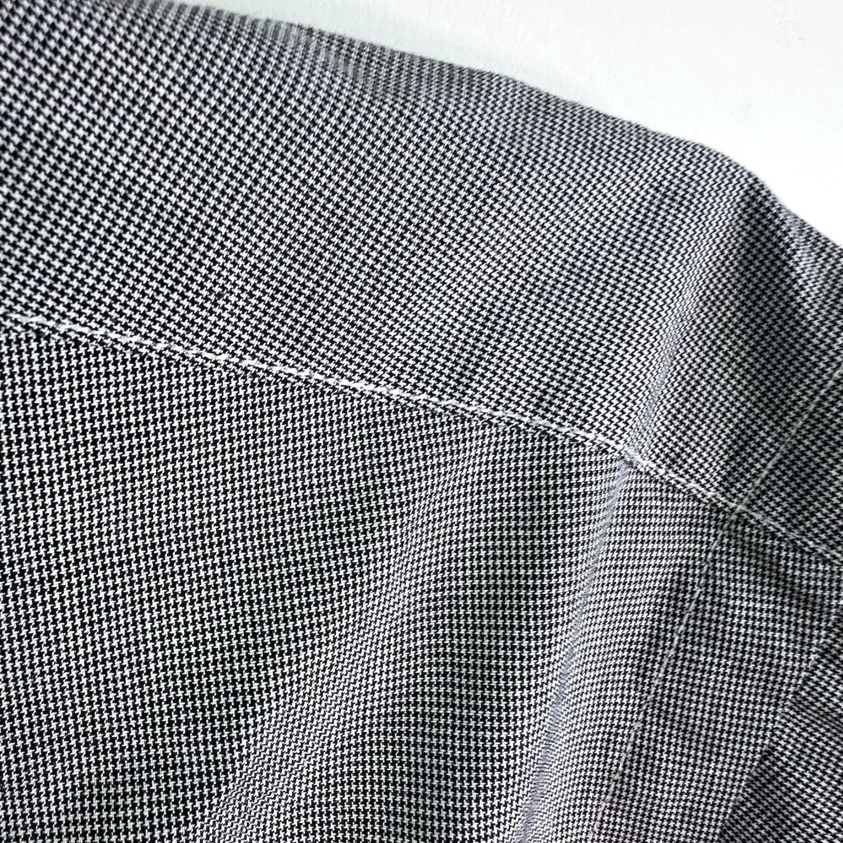 Ralph Lauren VINTAGE Polo Ralph Lauren Estate Custom Barrel Cuff Houndstooth Shirt Mens 18 /46 Gray Size US XXL / EU 58 / 5 - 3 Thumbnail