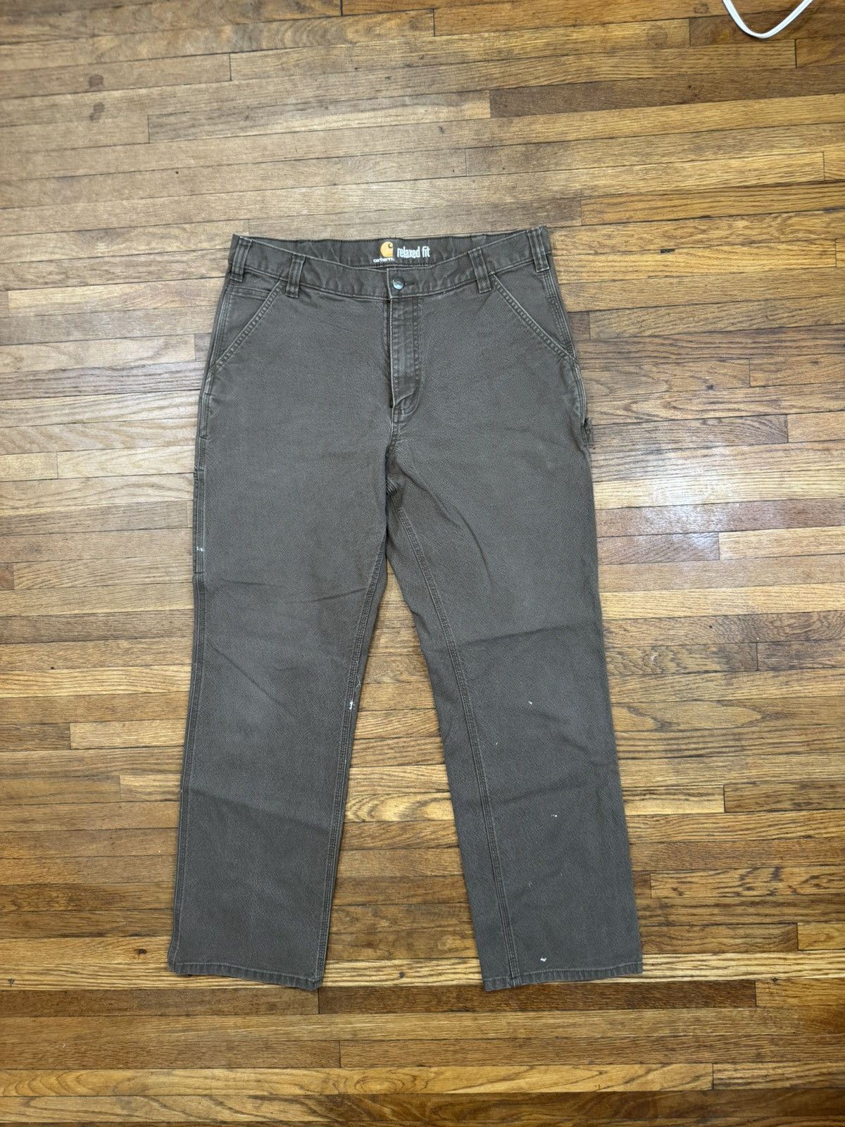 Carhartt Vintage Carhartt Grey Pants 36 x 34 Size US 36 / EU 52 - 1 Thumbnail