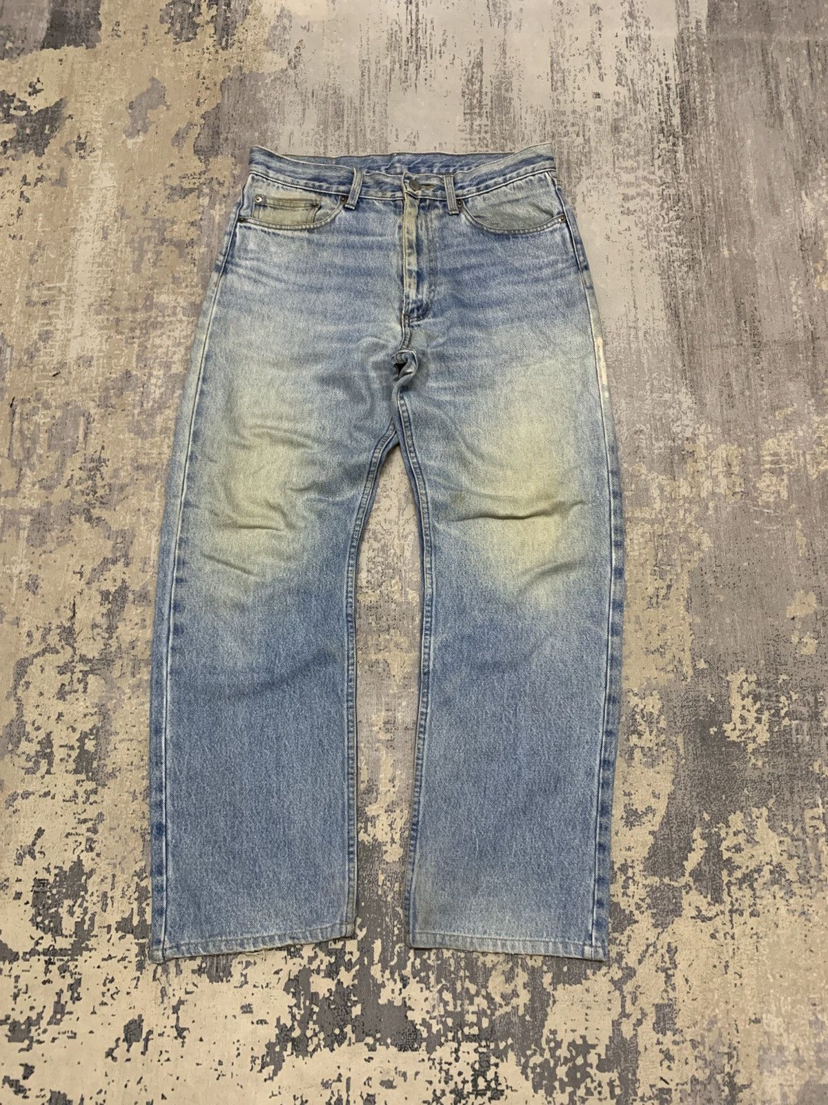 Japanese Brand Vintage Japanese Original Denim Jeans Faded Blue Skater Y2K Size US 31 - 1 Thumbnail