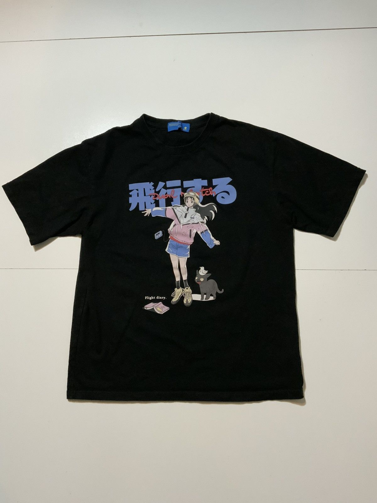 Other Daxuen Dual Match Anime Girl Manga Black Flight T-Shirt Size US M / EU 48-50 / 2 - 1 Thumbnail