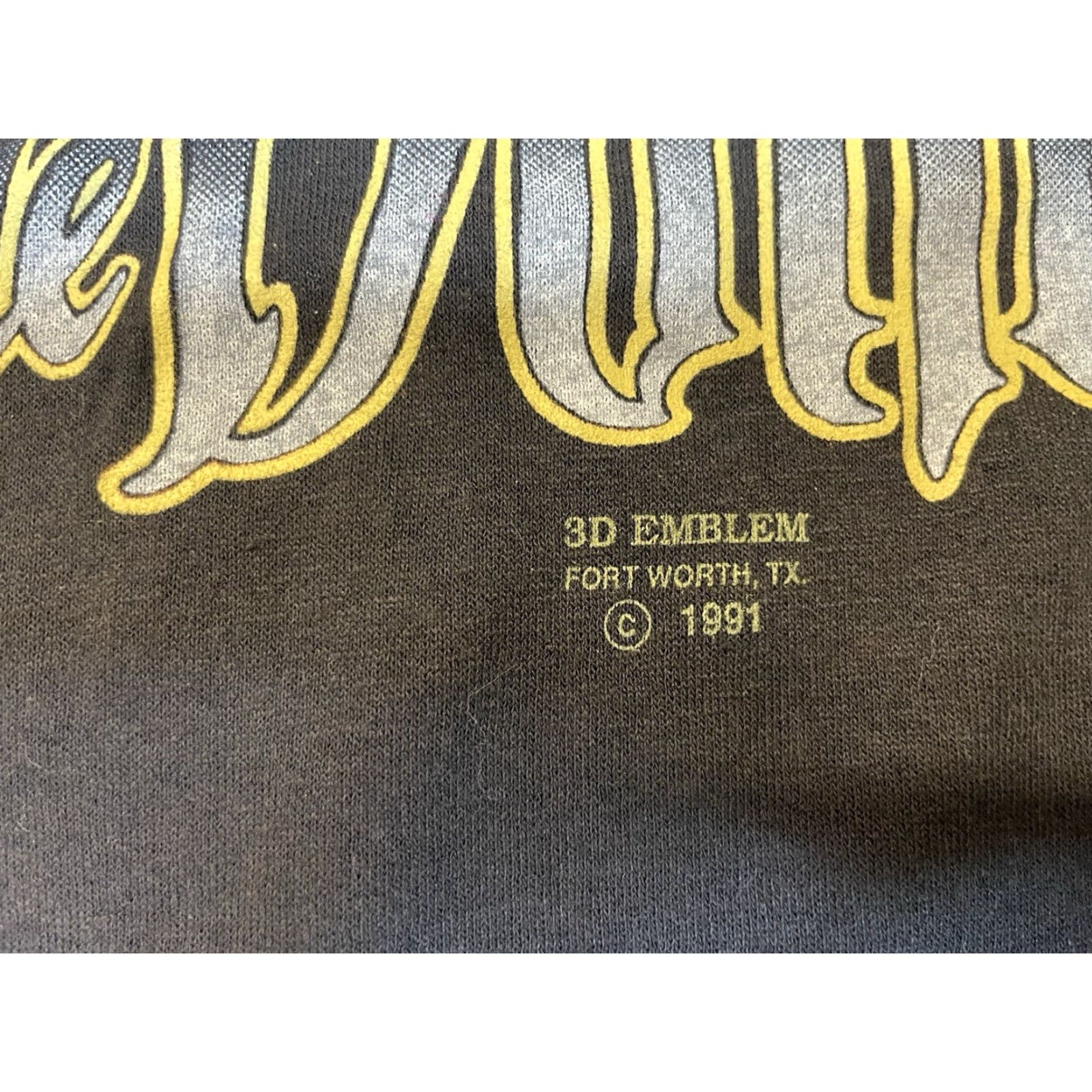 Vintage VINTAGE 3D Emblem Bad To The Bone 1991 USA T-Shirt XL Black Men Short Sleeve Graphic Print Size US XL / EU 56 / 4 - 3 Thumbnail