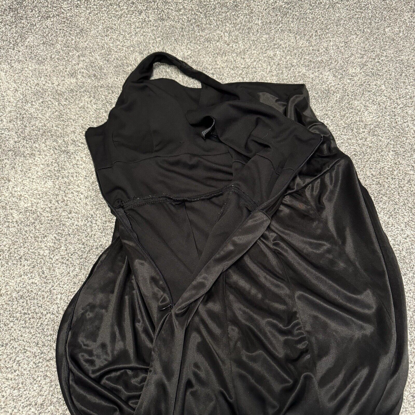 Other Love Tease Y2K Dress Size 9 One Shoulder Draped Beaded Sleek Size ONE SIZE - 4 Thumbnail