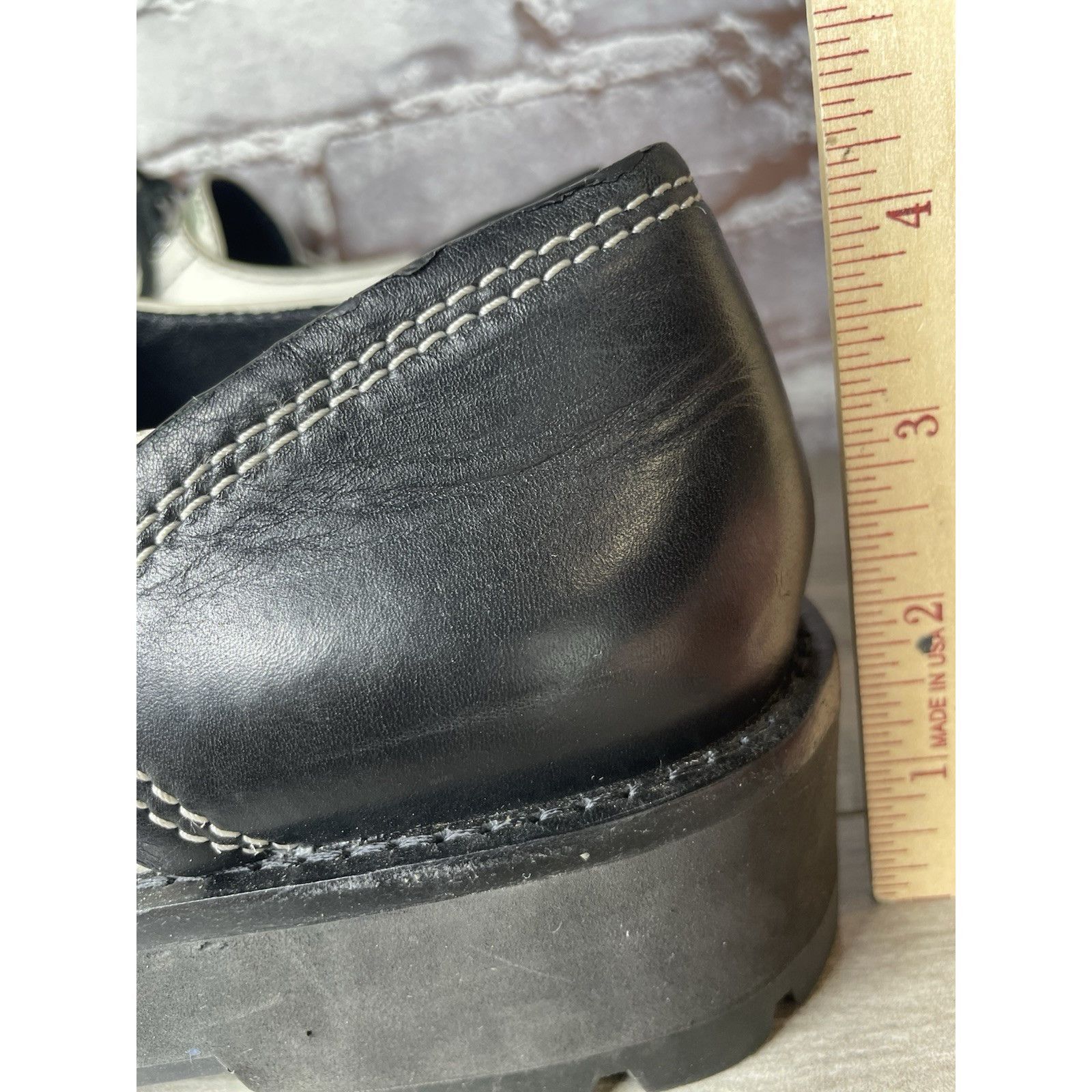 3.1 Phillip Lim 3.1 Phillip Lim White Leather Black Oxfords Lace Up Shoes Wo Size US 10.5 / IT 40.5 - 10 Thumbnail