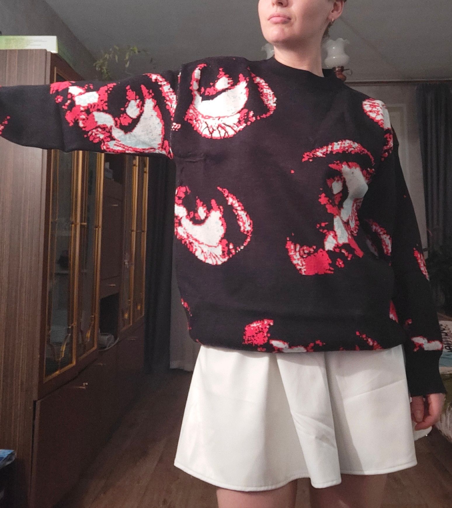 Japanese Brand × Vintage Gothic Knitted Sweater Size US L / EU 52-54 / 3 - 4 Thumbnail