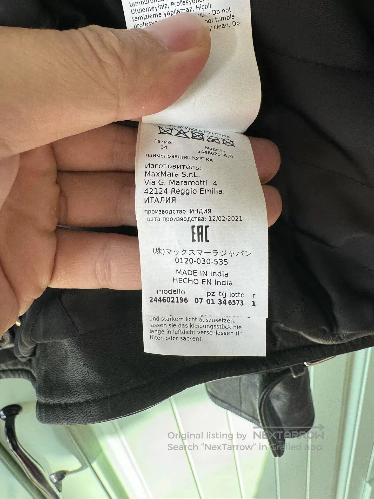 Sportmax SPORTMAX Black Biker Leather Jacket. Size XXS / US 00 / IT 34 - 5 Thumbnail