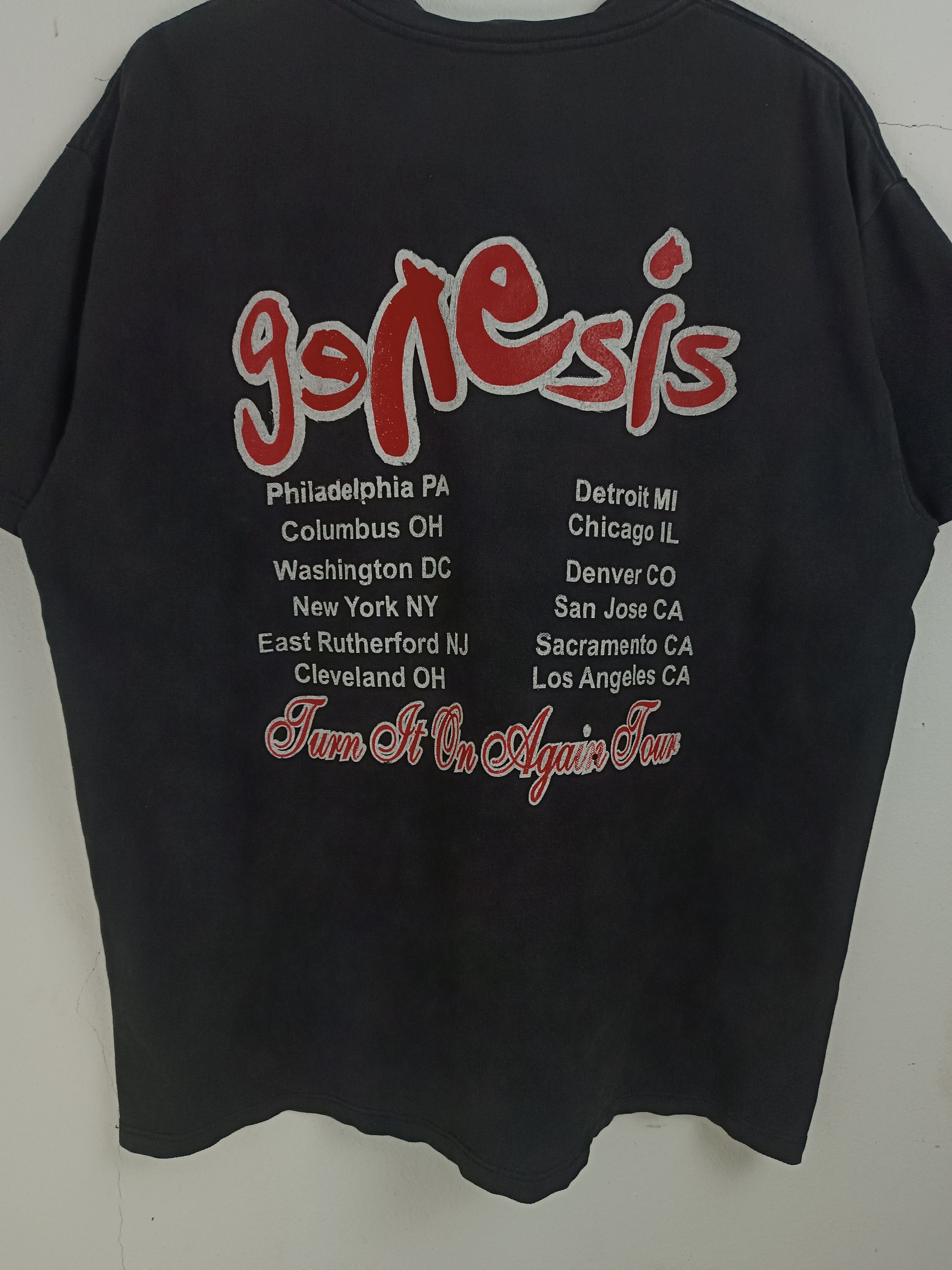 Band Tees FADED VINTAGE GENESIS TURN IT ON TOUR TEE floyd journey Size US XL / EU 56 / 4 - 15 Thumbnail