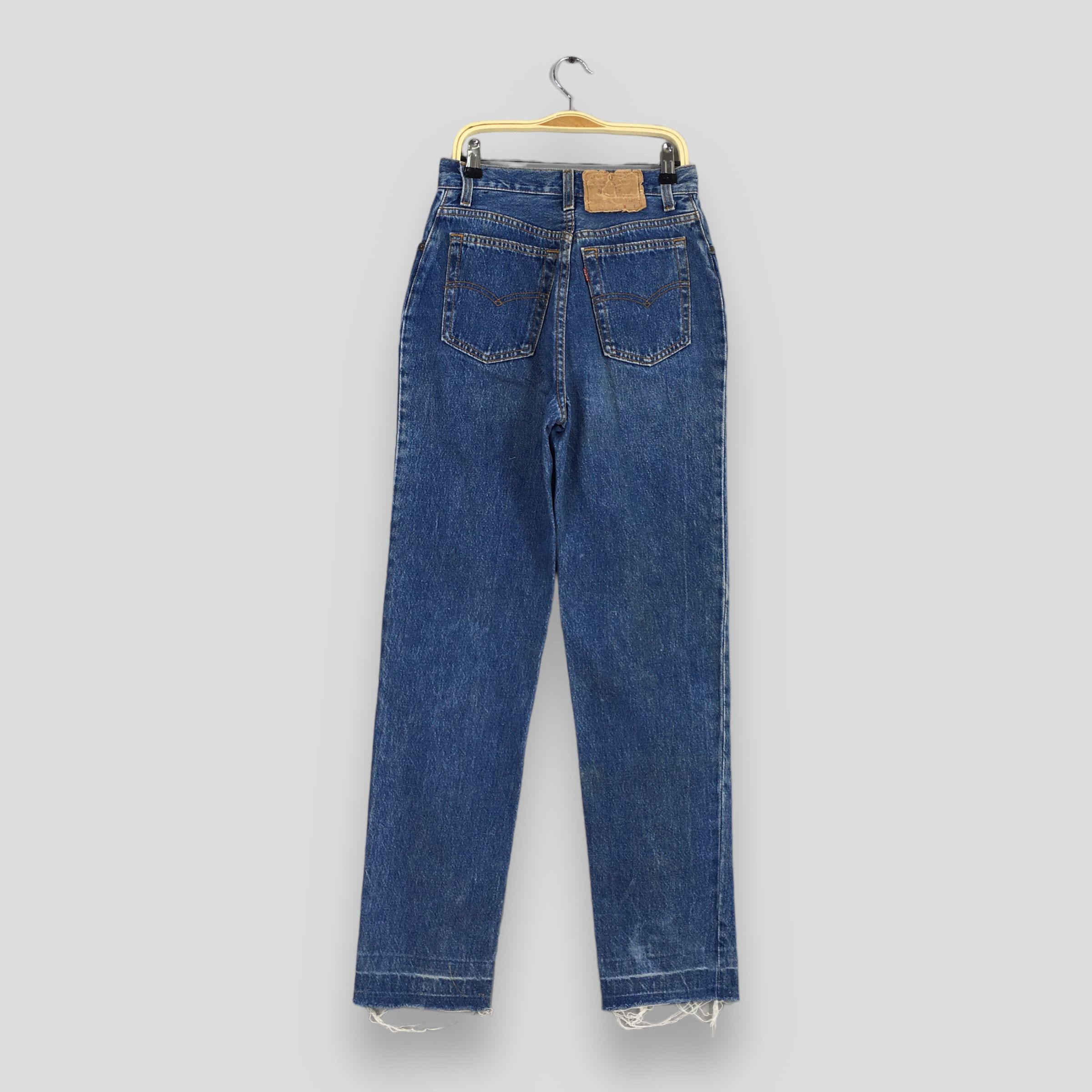 Levi's Size 23x30 Vintage 90s Levi's 501 Faded Blue Jeans S384 Size 23" - 9 Thumbnail