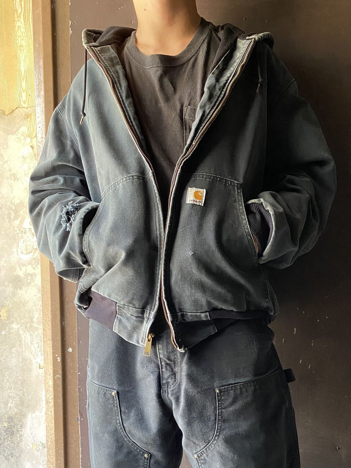 Carhartt carhartt denim active jacket J139 DST | Grailed