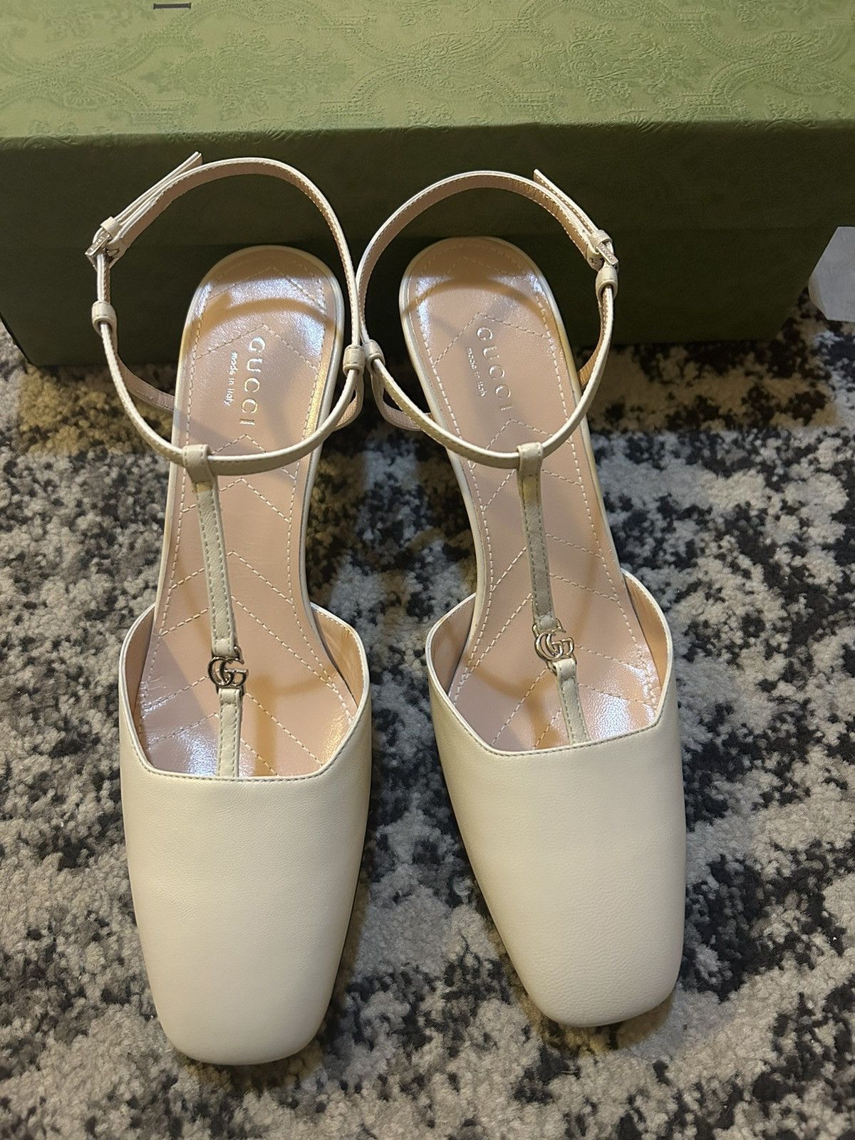 Gucci Gucci Petite GG Slingback Pump size 38.5 Size US 8.5 / IT 38.5 - 2 Thumbnail