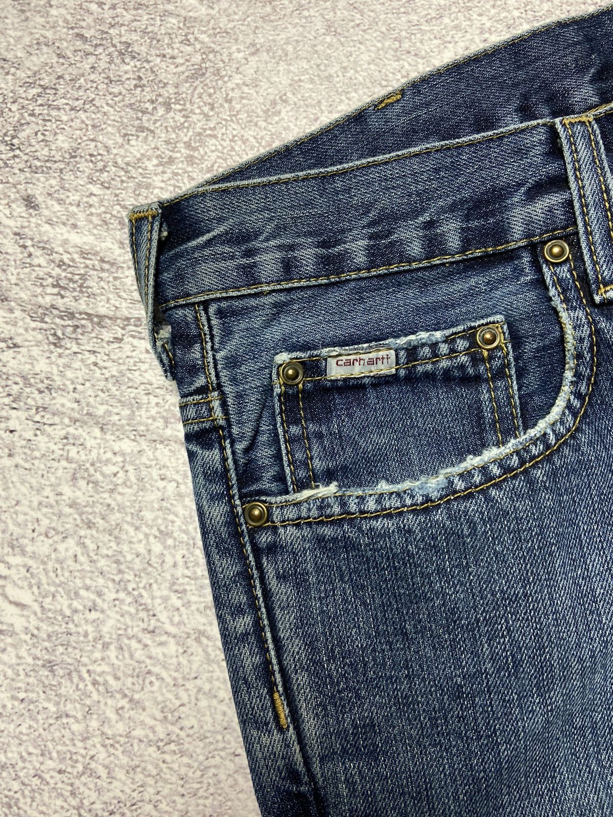 Carhartt × Vintage Rare Carhartt Jeans Work Wear Denim Pants Sk8 Style Destroy Size US 31 - 10 Thumbnail