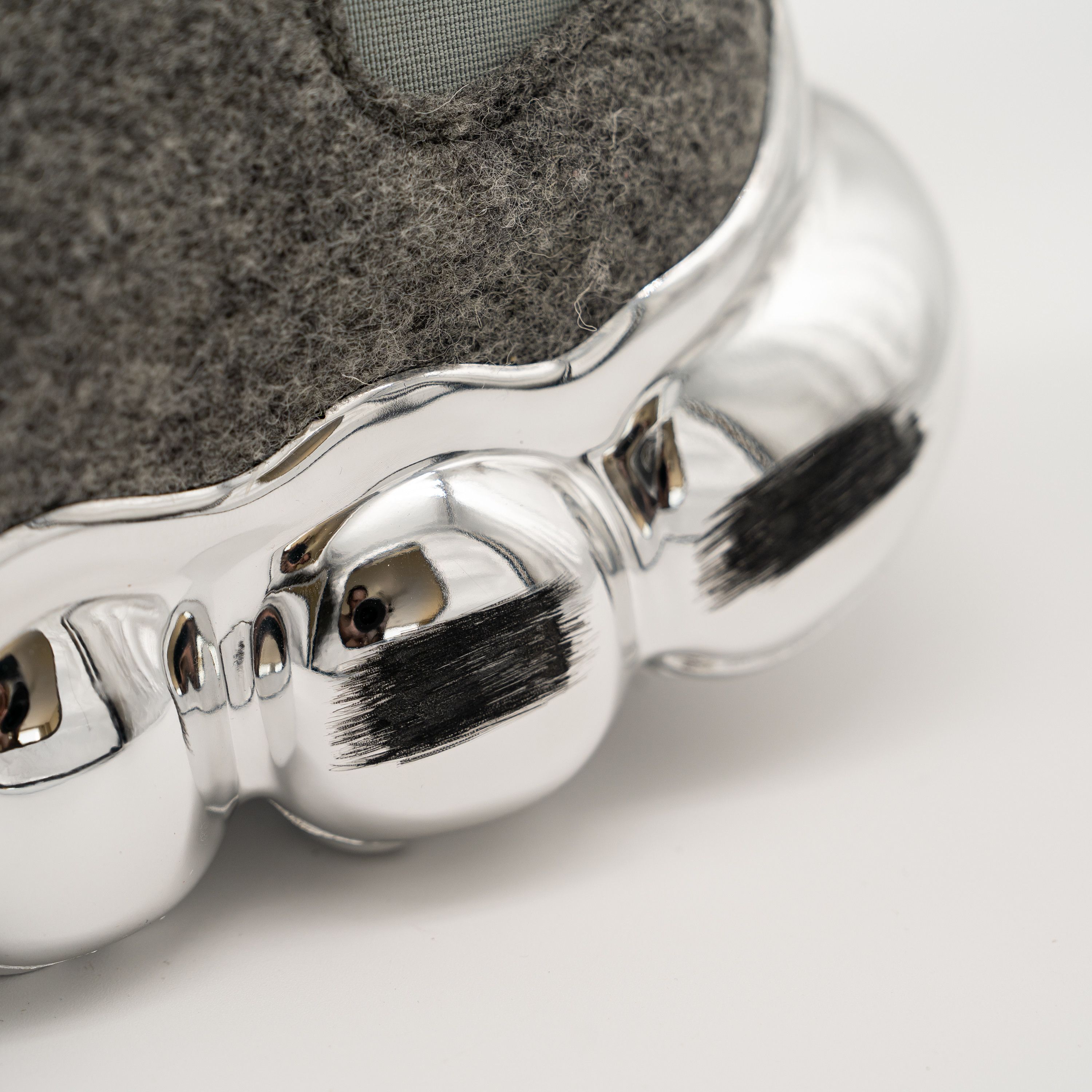 Ground Y 10 / 44 Grounds Jewelry Felt Side Gore Chrome Grey Sneakers Size US 10 / EU 43 - 8 Thumbnail