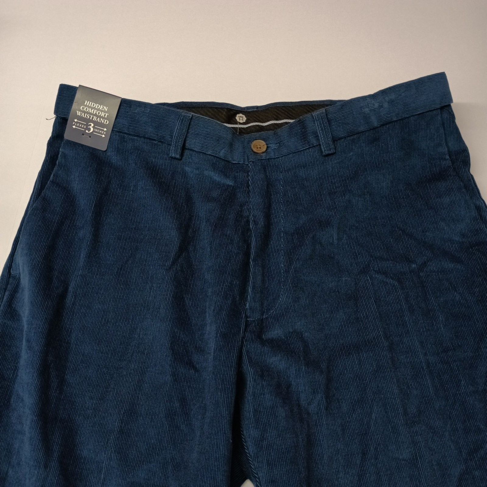 Haggar Haggar Premium Stretch Corduroy Pants Men's Size 36x29 Blue Size US 36 / EU 52 - 4 Thumbnail