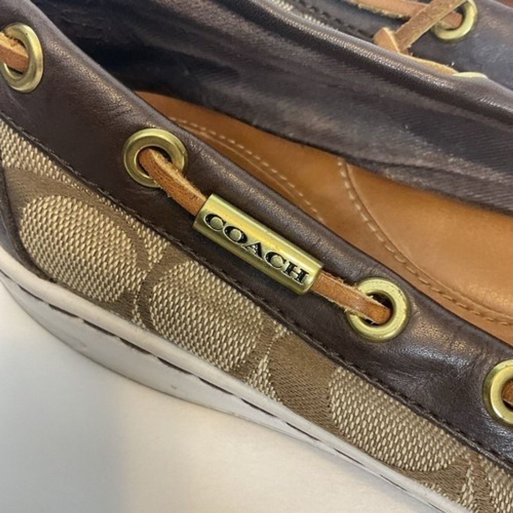 Coach Coach Richelle Topsider Brown Flats Boat Shoes Women 7B Size US 7 / IT 37 - 3 Thumbnail