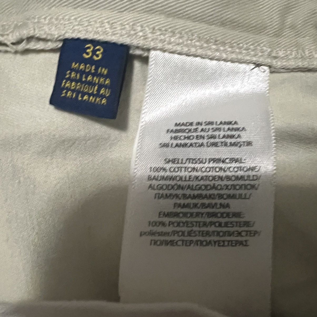 Polo Ralph Lauren Polo Ralph Lauren Bulldog Khaki Shorts Classic Fit 33 Size US 33 - 6 Thumbnail