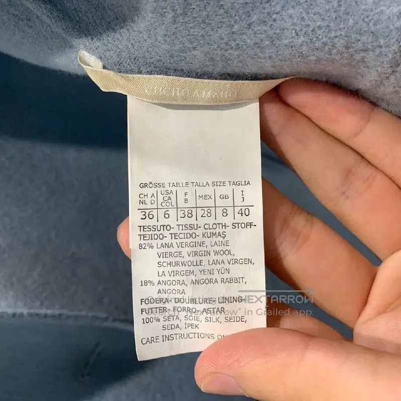 Max Mara MaxMara Blue Wool Women’s Coat . Size XXS / US 00 / IT 34 - 4 Thumbnail