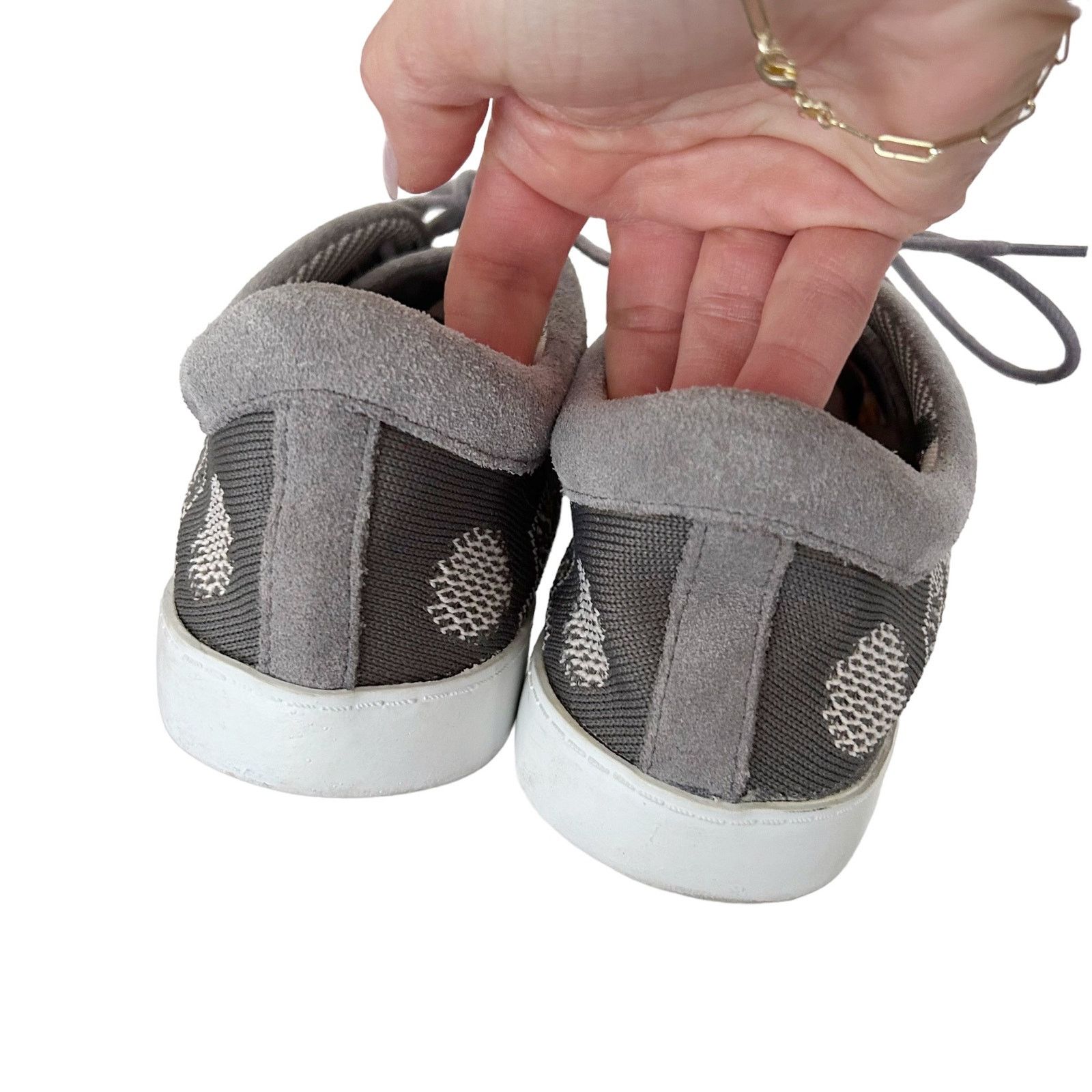 Clarks Clarks Somerset Gray Glove Glitter Sneakers Sz 7.5 Size US 7.5 / IT 37.5 - 5 Thumbnail