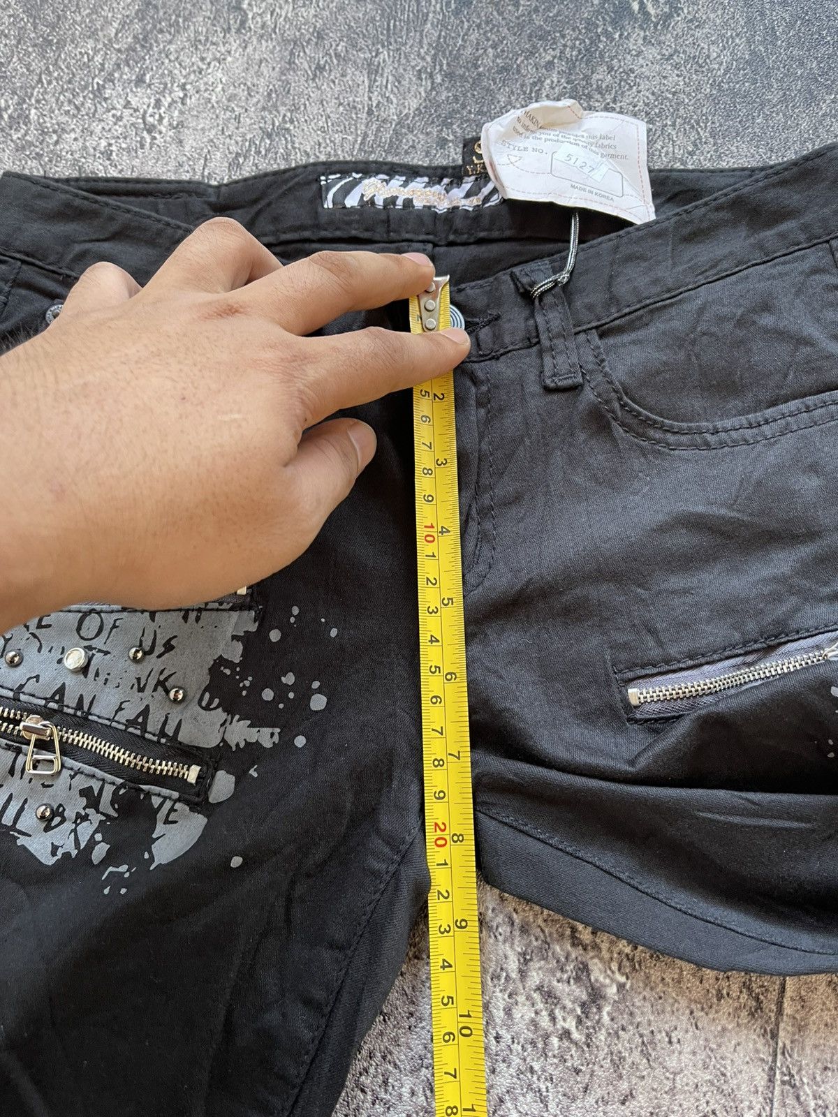 Japanese Brand Y2k Glamorous poem grunge multi zipper slim pants Size 27" / US 4 / IT 40 - 12 Thumbnail