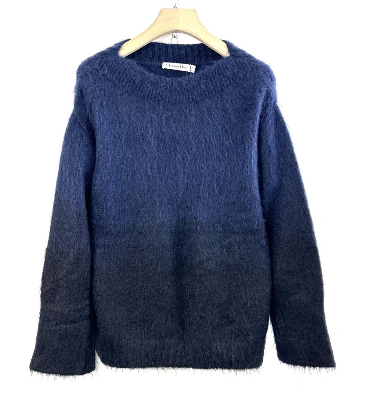 Dior DIOR Blue Black Gradient Mohair Sweater K12 Size US XS / EU 42 / 0 - 1 Thumbnail