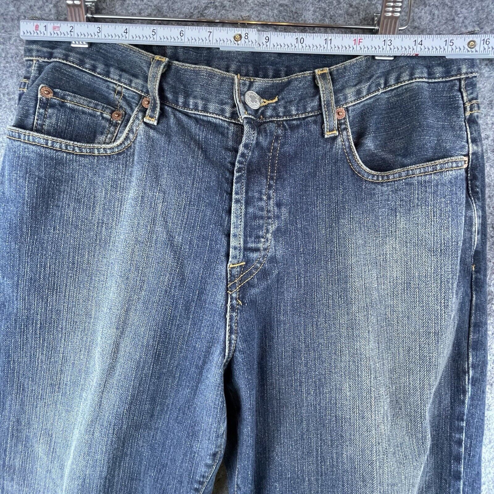 Lucky Brand Lucky Brand Dungarees Mens 34 Straight Low Rise Boot Button Size US 34 / EU 50 - 6 Thumbnail