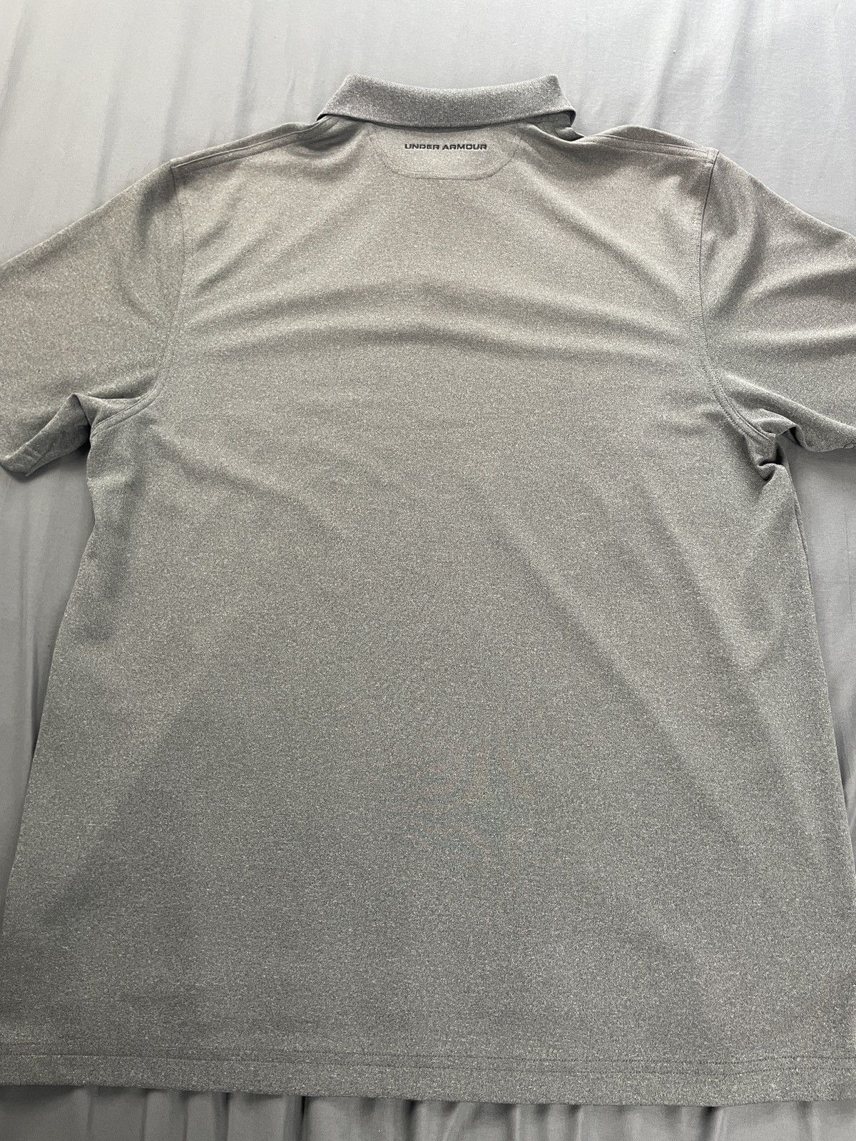 Under Armour Men Large Under Armour HeatGear Polo Shirt Gray - Like New Size US L / EU 52-54 / 3 - 4 Thumbnail