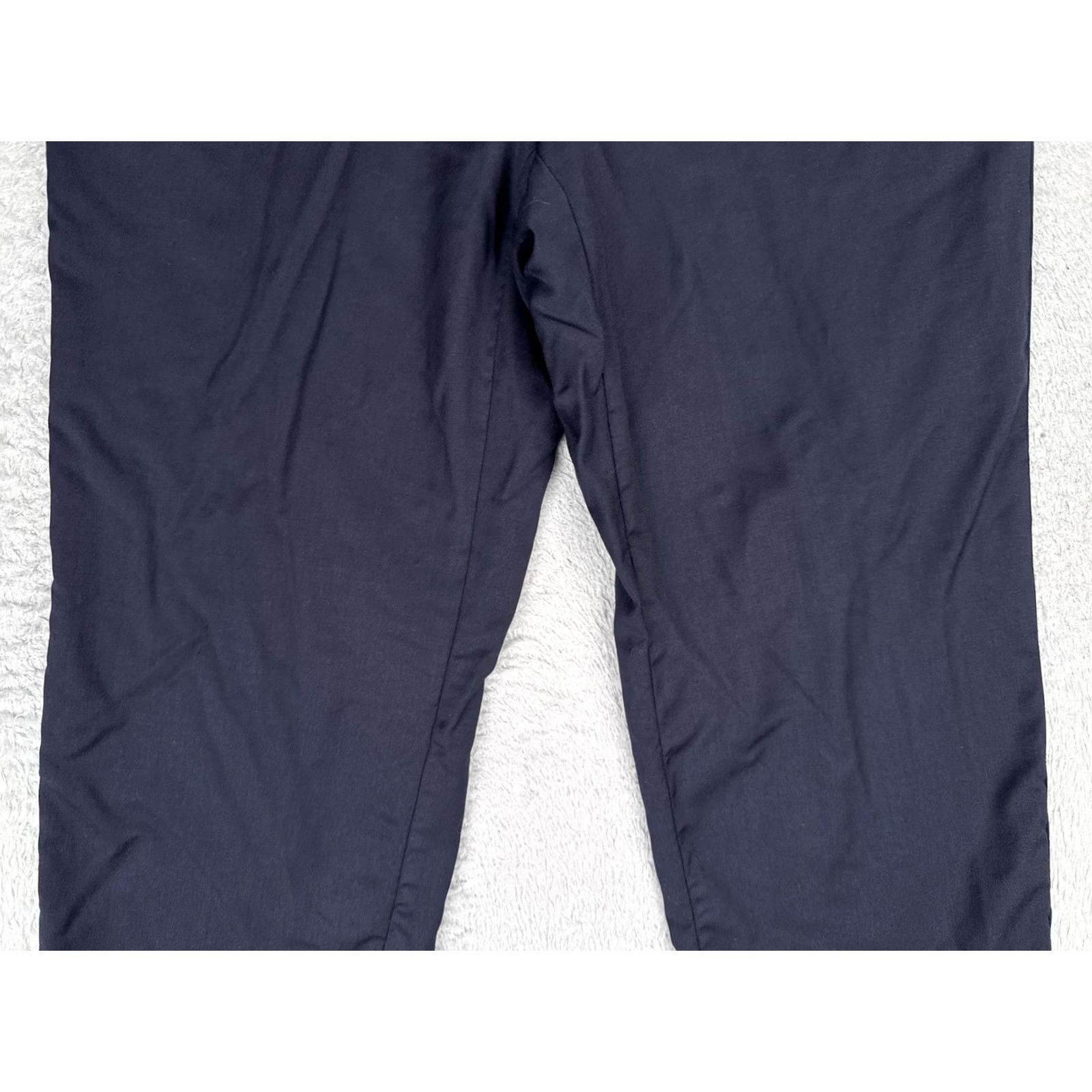 Ralph Lauren Ralph Lauren Pants Men 35x28 Blue Dress Flat Front Straight Leg Regular Size US 35 - 3 Thumbnail