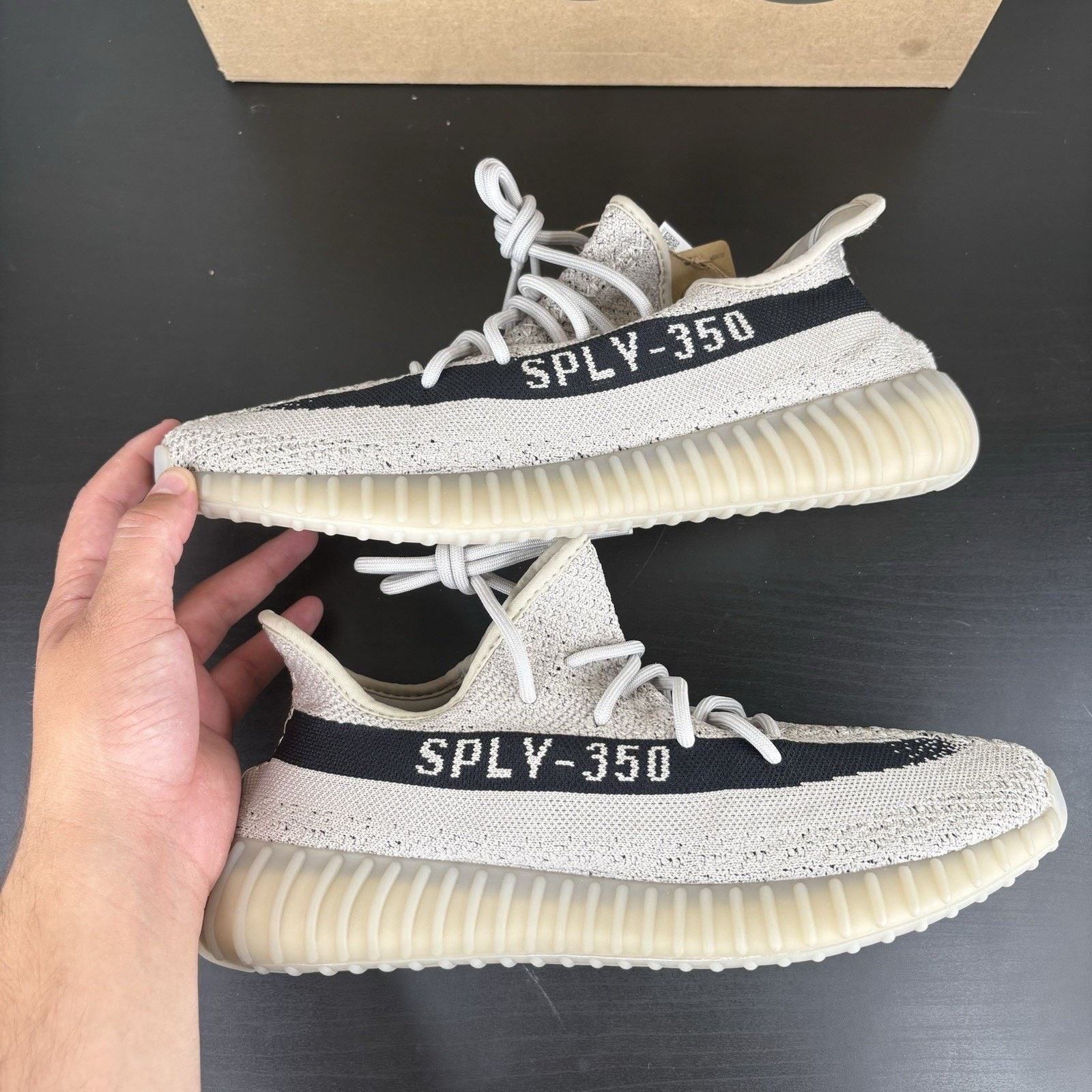 Adidas Size 12 - adidas Yeezy Boost 350 V2 Low Slate Size US 12 / EU 45 - 2 Thumbnail