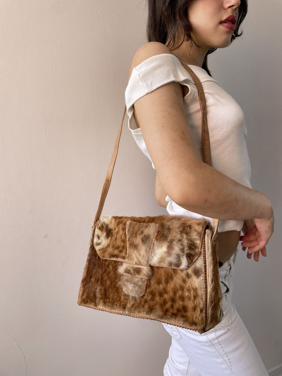 Vintage Vintage fur bag Size ONE SIZE - 2 Thumbnail