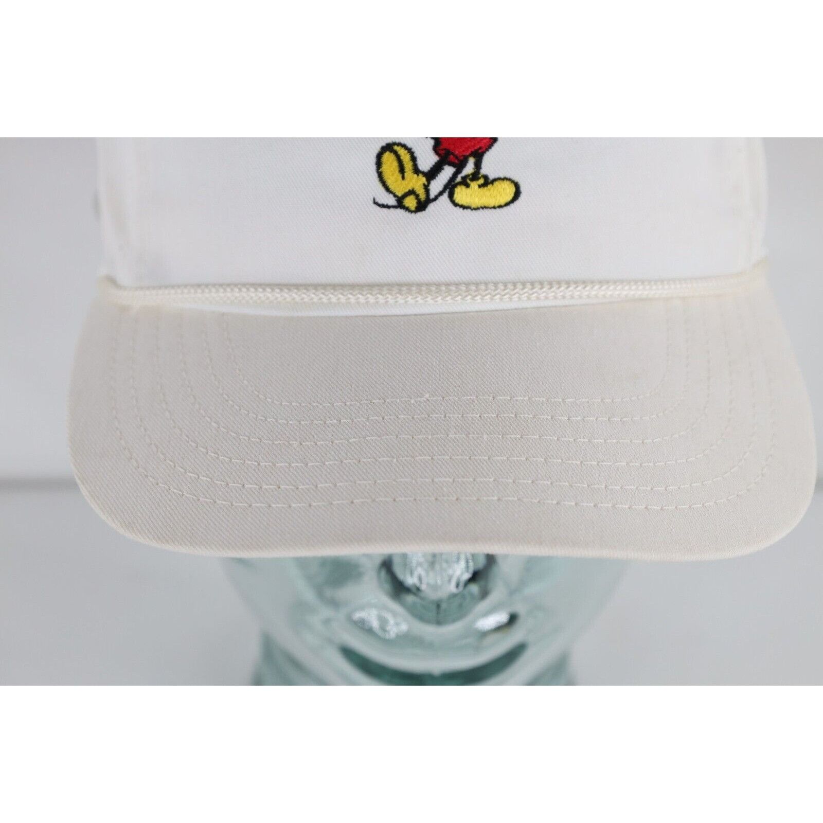 Disney × Vintage Vintage 70s 80s Disney Mickey Mouse Roped Leather Strap Hat Size ONE SIZE - 3 Thumbnail