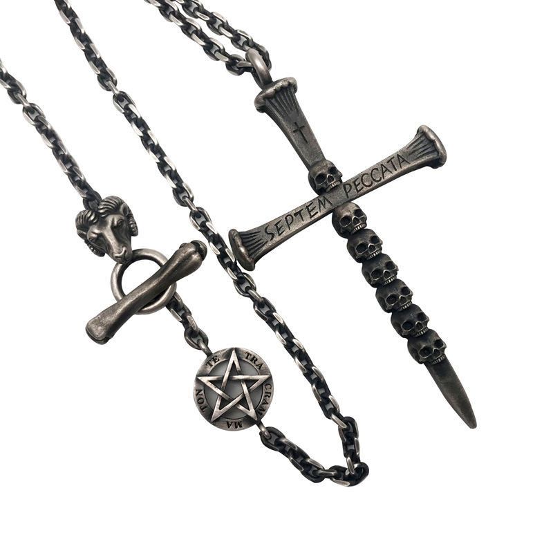 Other Skull Dark STEAL! Y2K Chains Necklace Chain Size ONE SIZE - 5 Thumbnail