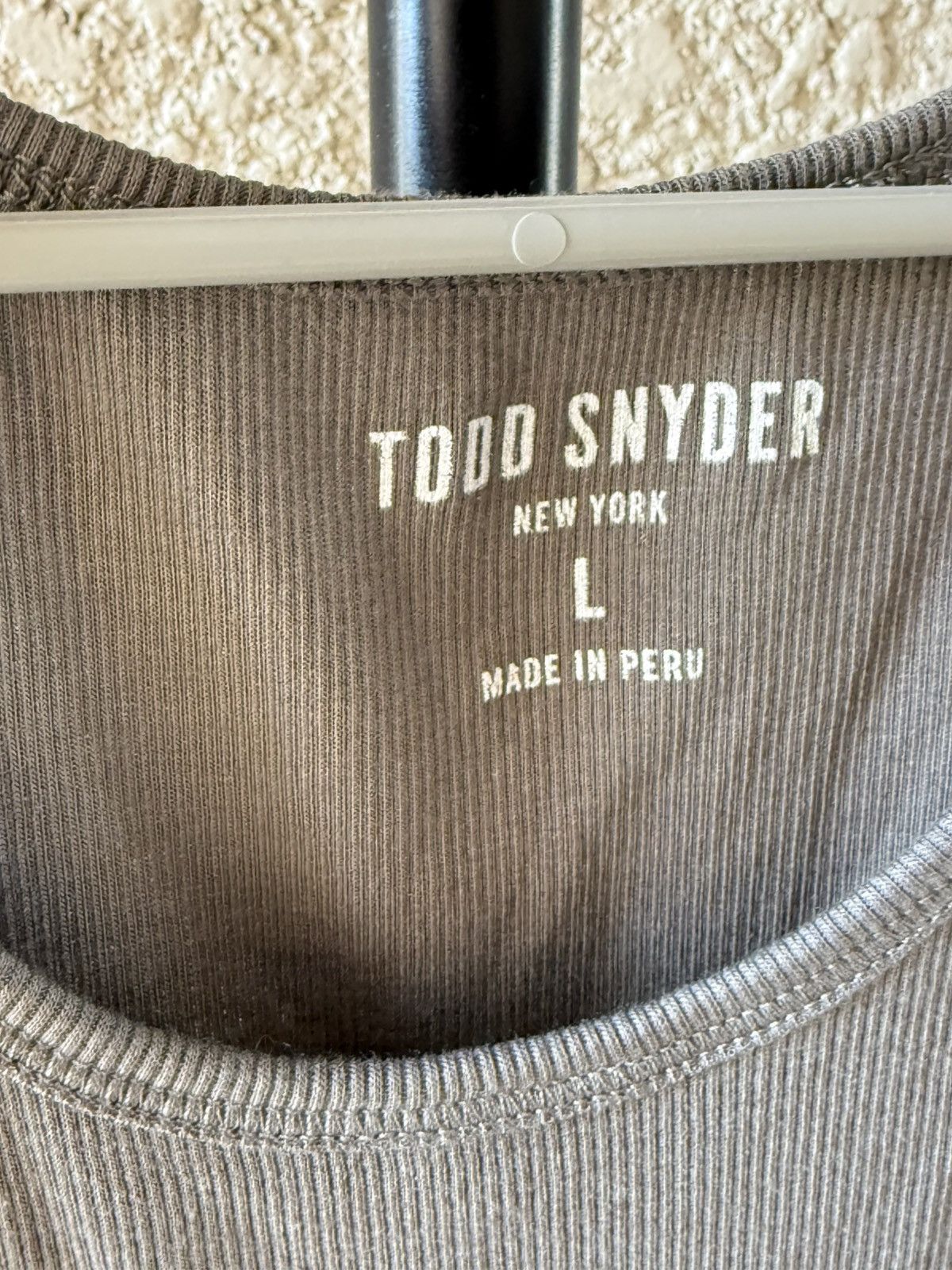 Todd Snyder Ribbed tank in wrought iron Size US L / EU 52-54 / 3 - 2 Thumbnail