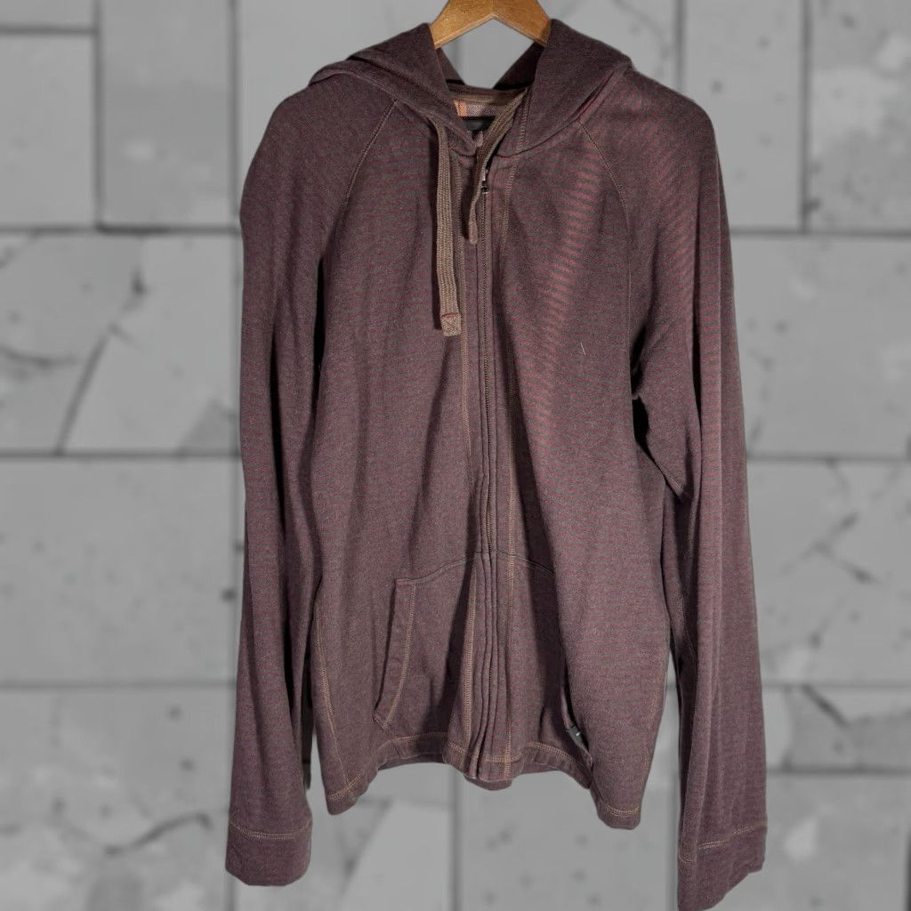 Prana PrAna Striped Full Zip Hooded Jacket Mens Organic Cotton XL Size Multicolor Hooded Hoodie Regular Men Size US XL / EU 56 / 4 - 1 Thumbnail