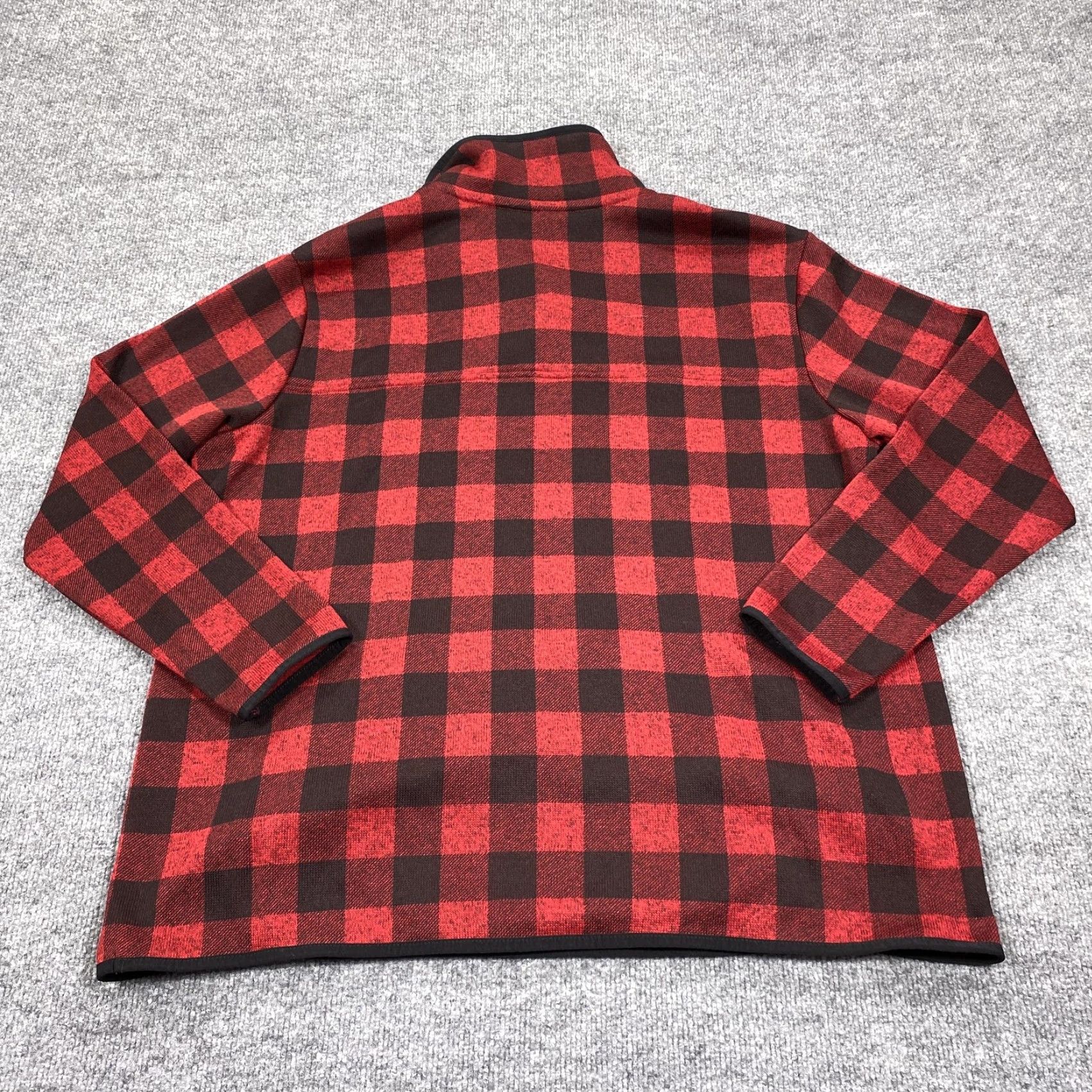 Eddie Bauer Eddie Bauer Sweater Womens 2XL Red Plaid Fleece Pullover Mock Neck Pockets Size XXL / US 16-18 / IT 52-54 - 5 Thumbnail