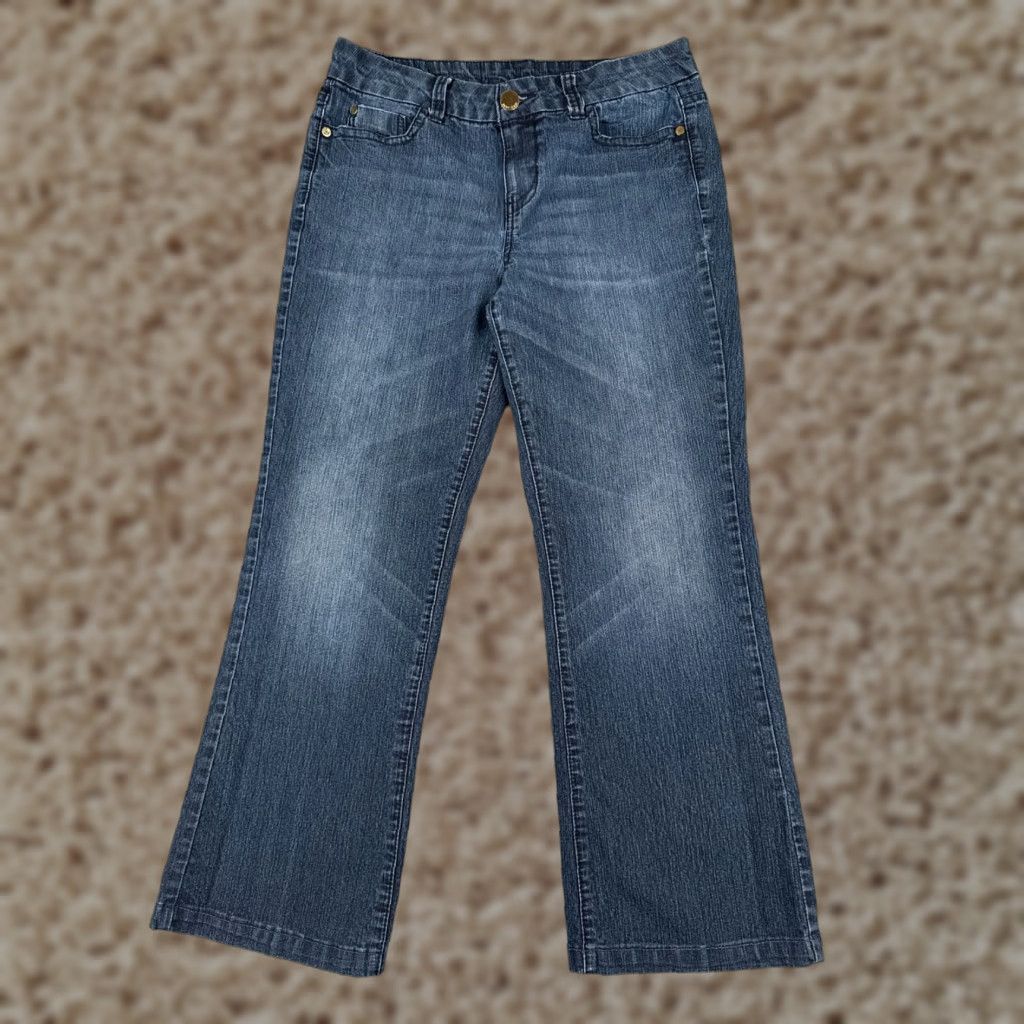DKNY DKNY Jeans Women Bootcut Denim 30 Blue Mid Rise 30x26 Cotton Blend Pocket 5-Pocket Style Regular Size 30" / US 8 / IT 44 - 1 Thumbnail
