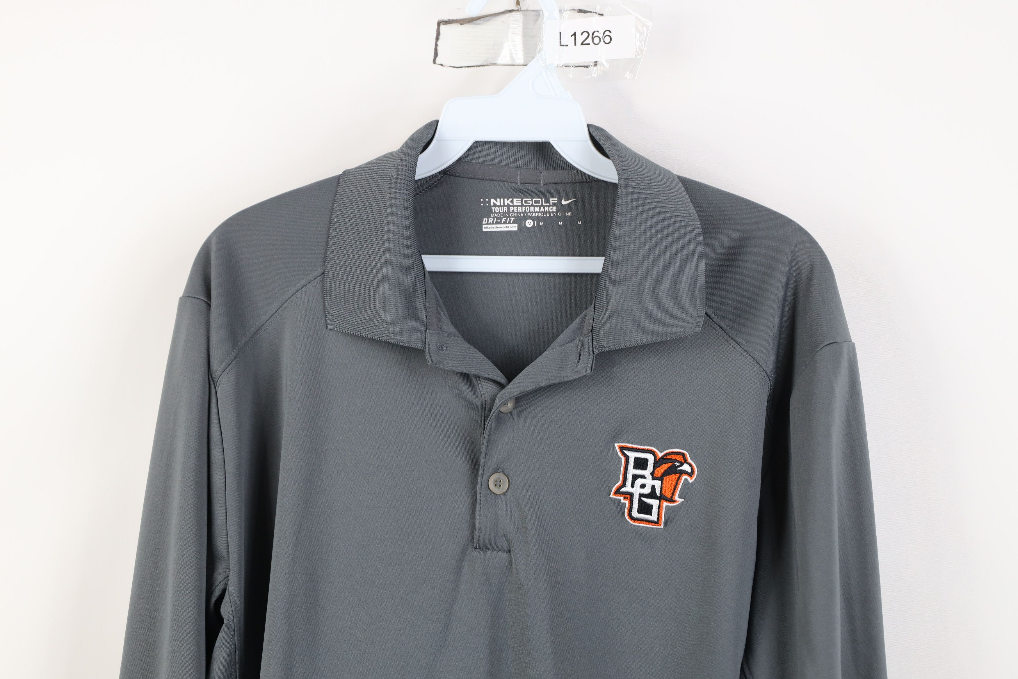 Nike Nike Bowling Green State University Football Polo Gray Size US M / EU 48-50 / 2 - 2 Thumbnail