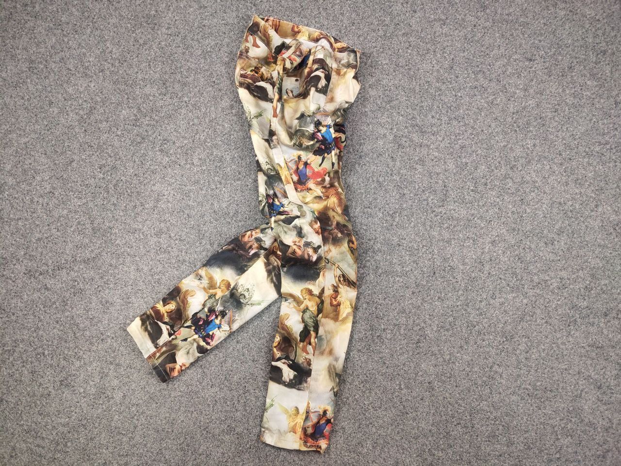 Vintage Vintage Design with angel Renaissance print pants Y2K Style Size US 34 / EU 50 - 3 Thumbnail
