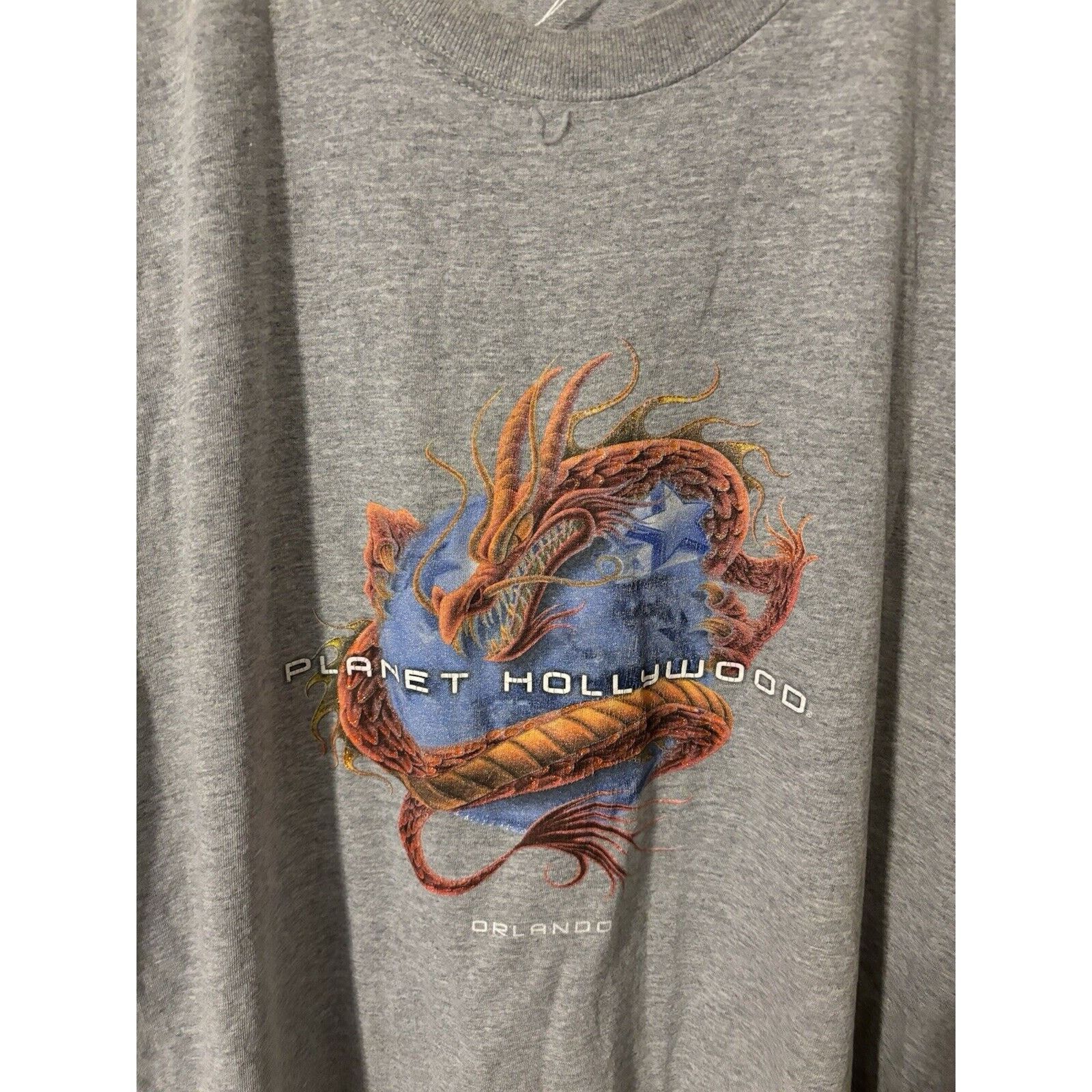 Planet Hollywood Vintage planet hollywood dragon y2k grey sleeveless shirt Size US L / EU 52-54 / 3 - 2 Thumbnail