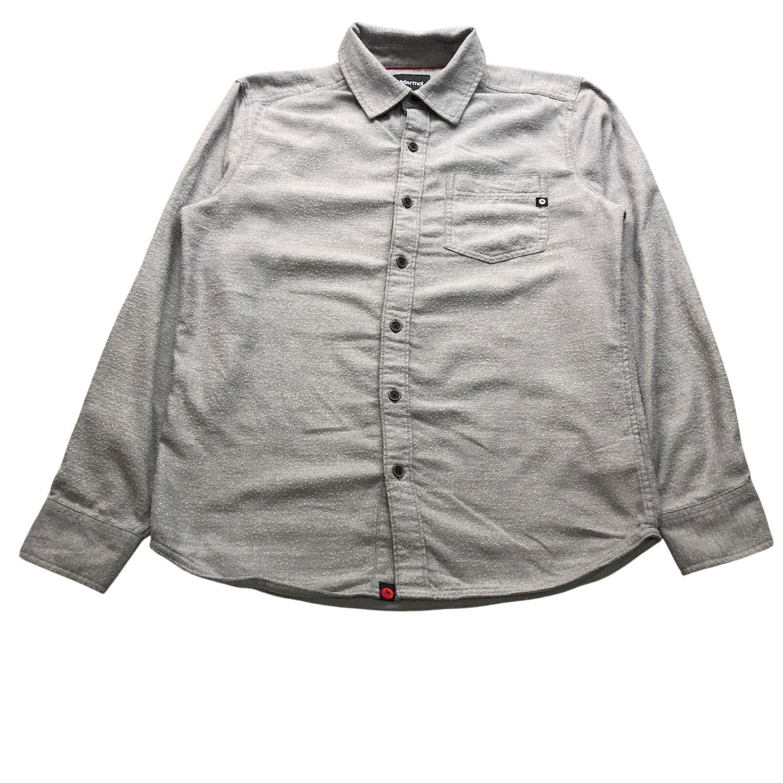 Marmot Marmot Midweight Flannel Shirt Mens Small Pocket Logo Gray Size US S / EU 44-46 / 1 - 1 Thumbnail