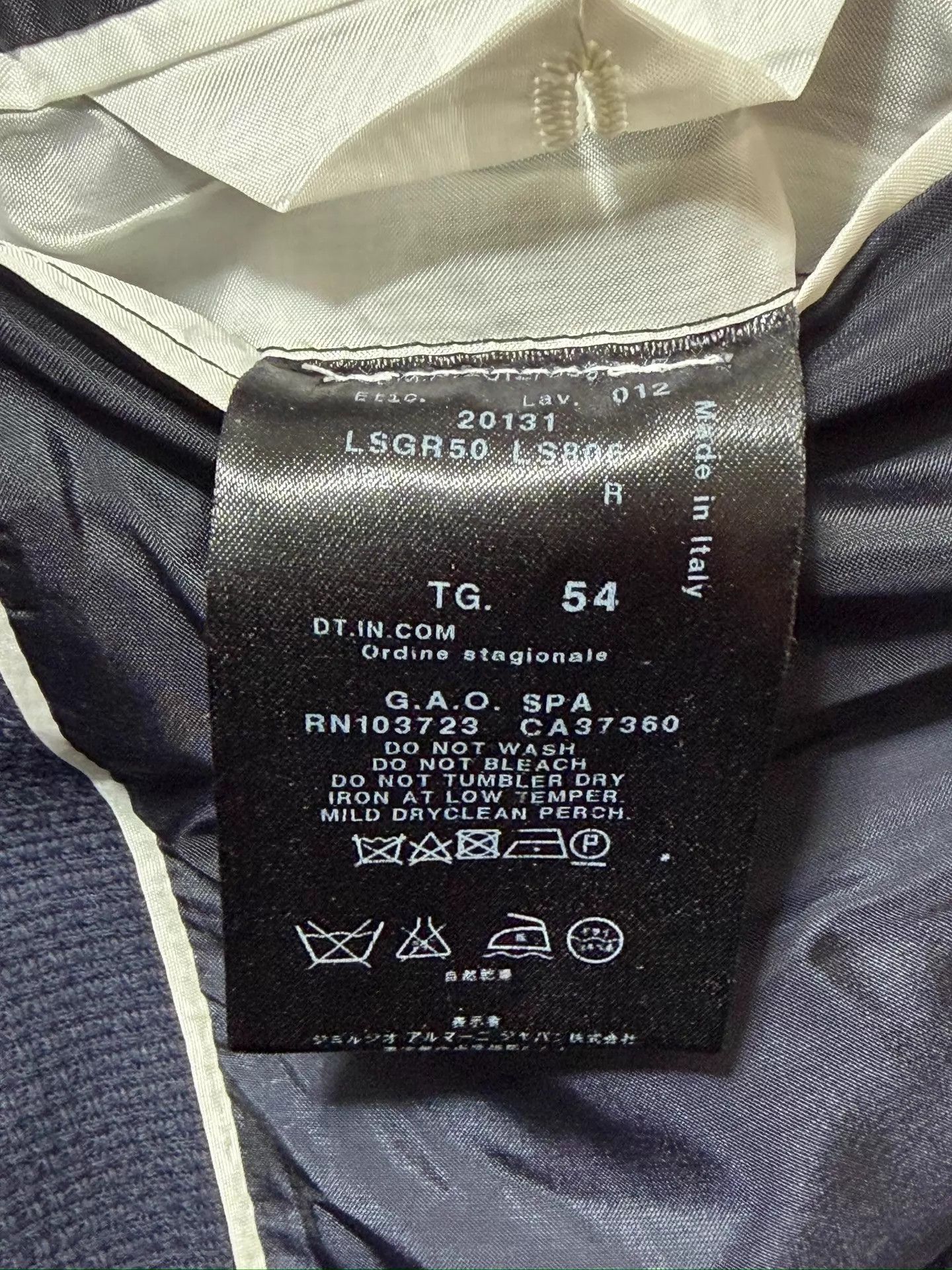 Giorgio Armani Giorgio Armani Suit 50/54 Slim Italy New with Tags Size 54L - 8 Thumbnail