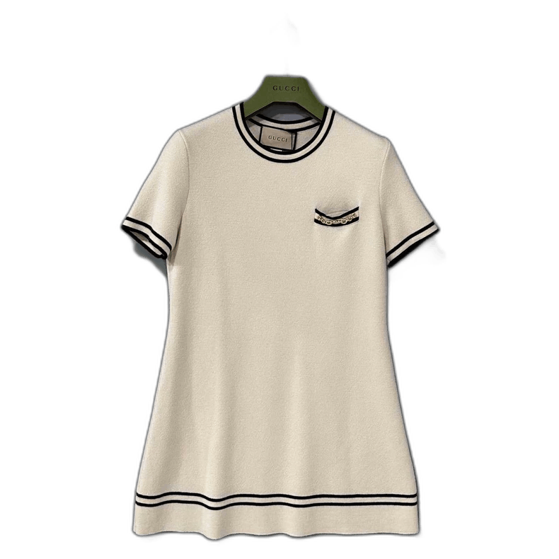 Gucci Gucci Short Sleeve Dress with Pocket-2505 Size L / US 10 / IT 46 - 1 Thumbnail