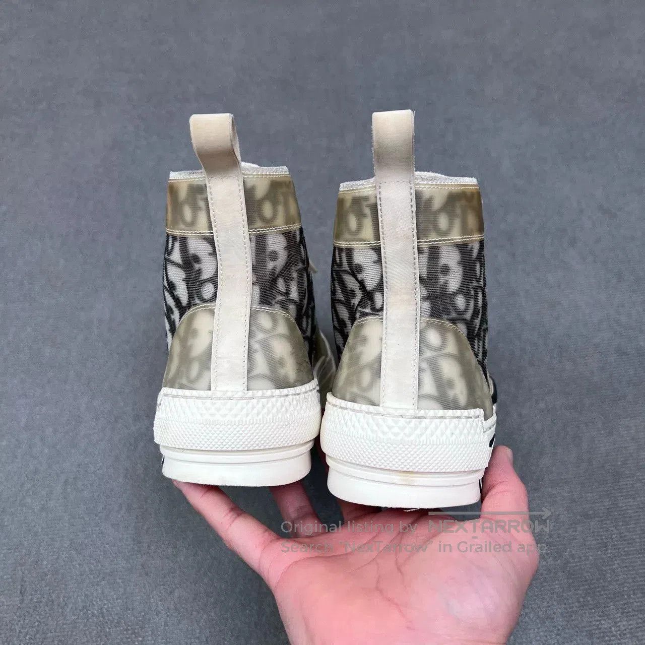 Dior Dior B23 Oblique Logo High-Top Sneakers. Size US 6 / EU 39 - 6 Thumbnail