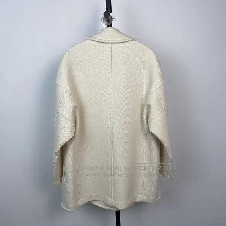Hermes Hermes White short coat Size XXS / US 00 / IT 34 - 2 Thumbnail