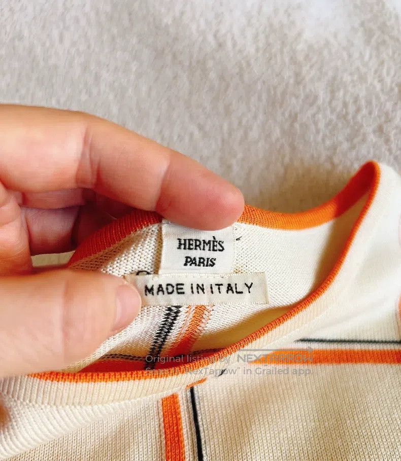 Hermes Hermes Wool and Mulberry Silk Top Size XS / US 0-2 / IT 36-38 - 2 Thumbnail