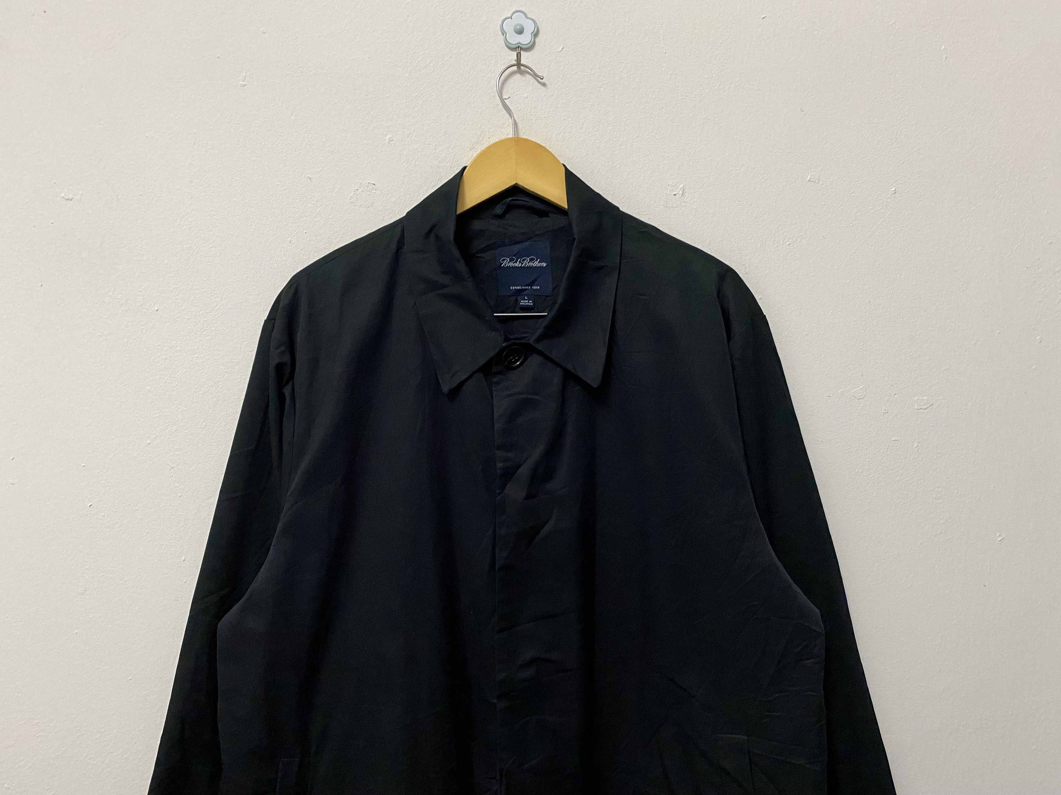 Brooks Brothers Brooks Brothers Minimalist Trench Coat Jacket Size Large Size US L / EU 52-54 / 3 - 3 Thumbnail