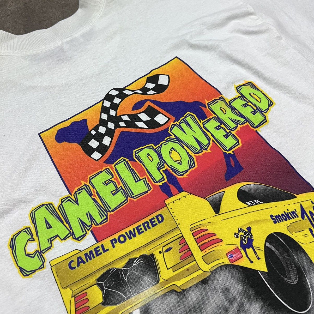 Camel Vintage 90s Camel Racing T shirt Smokin Joe Drag NHRA USA Size US XL / EU 56 / 4 - 8 Thumbnail