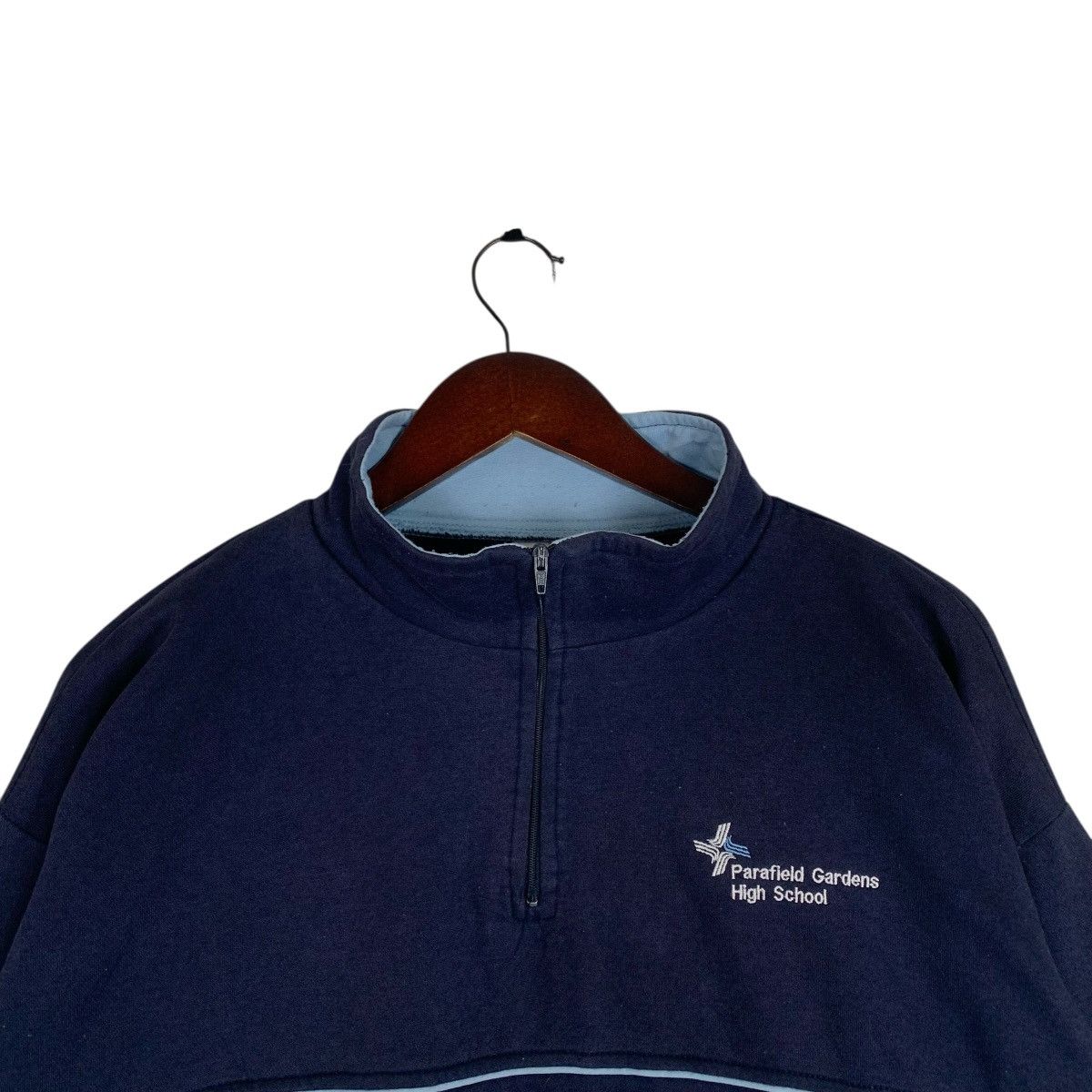 Vintage Vintage Devon Parafield High School Halfzipper Sweatshirt Size US M / EU 48-50 / 2 - 3 Thumbnail