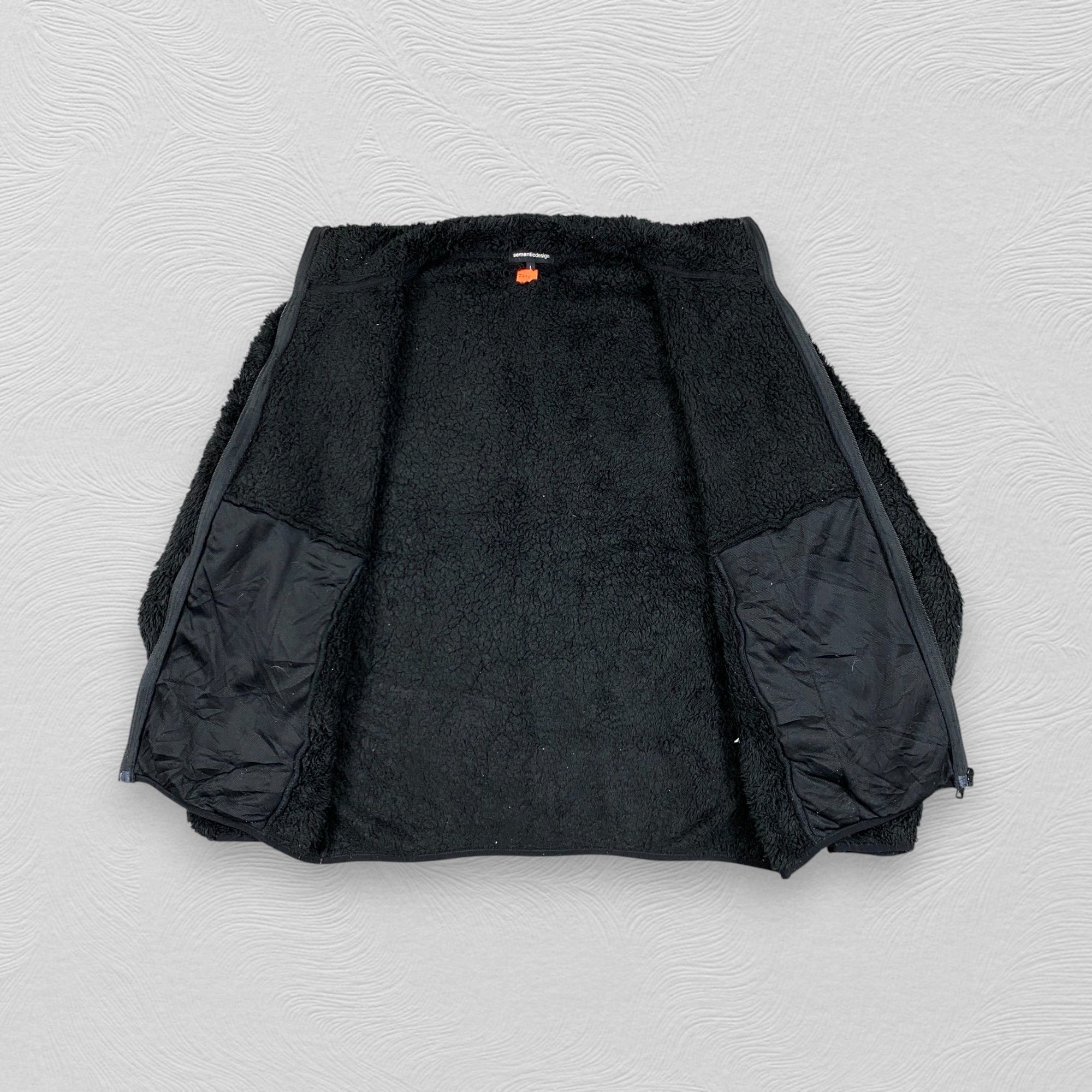If Six Was Nine Semantic Design Black Fleece Jacket- J495 Size US M / EU 48-50 / 2 - 3 Thumbnail