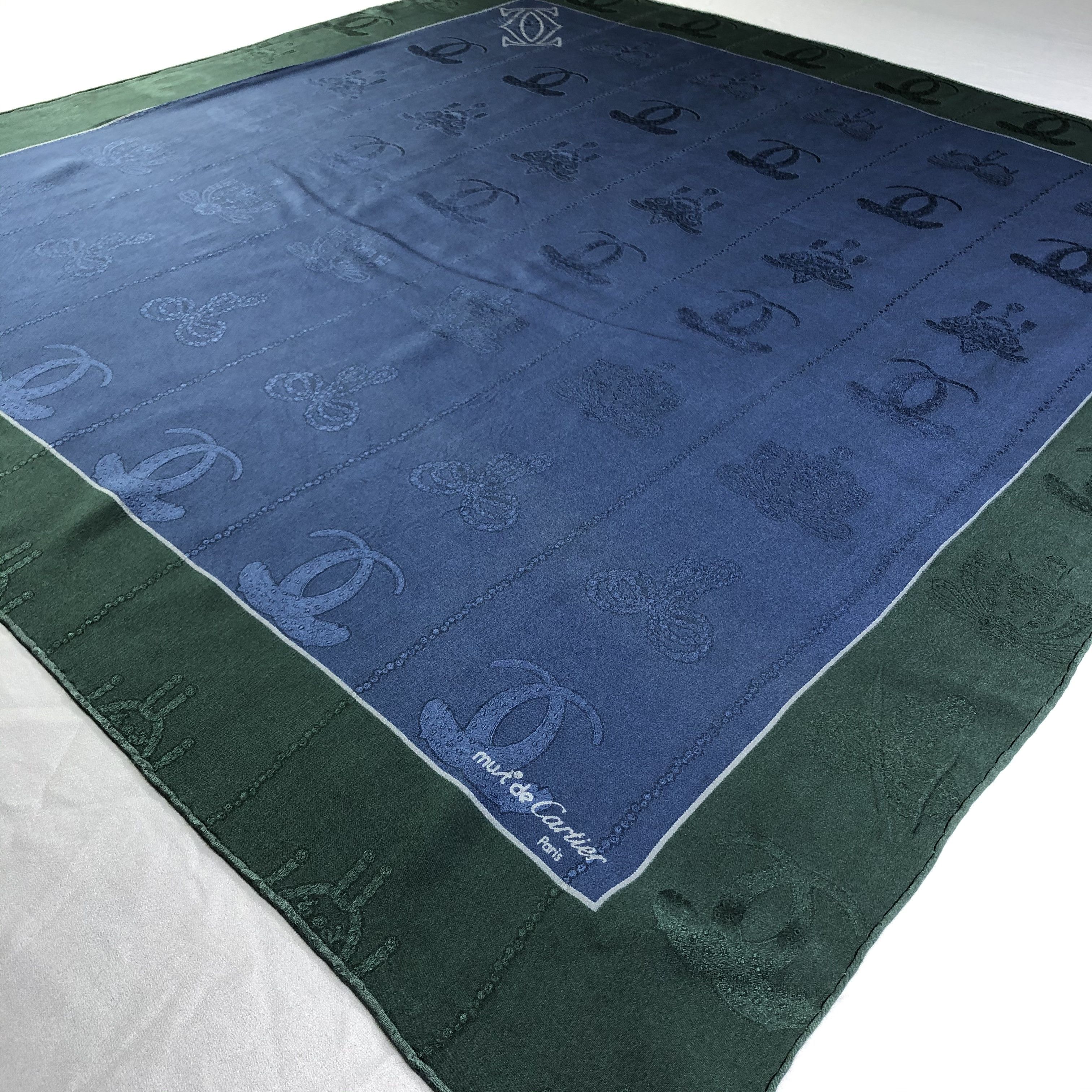 Vintage Vintage Cartier Silk Scarf Size ONE SIZE - 4 Thumbnail
