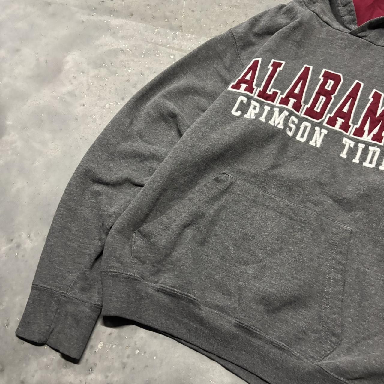 Japanese Brand × Vintage Crazy Vintage Y2K/2000s Grey Alabama Crimson Tide College Essential Hoodie! Size US S / EU 44-46 / 1 - 3 Thumbnail