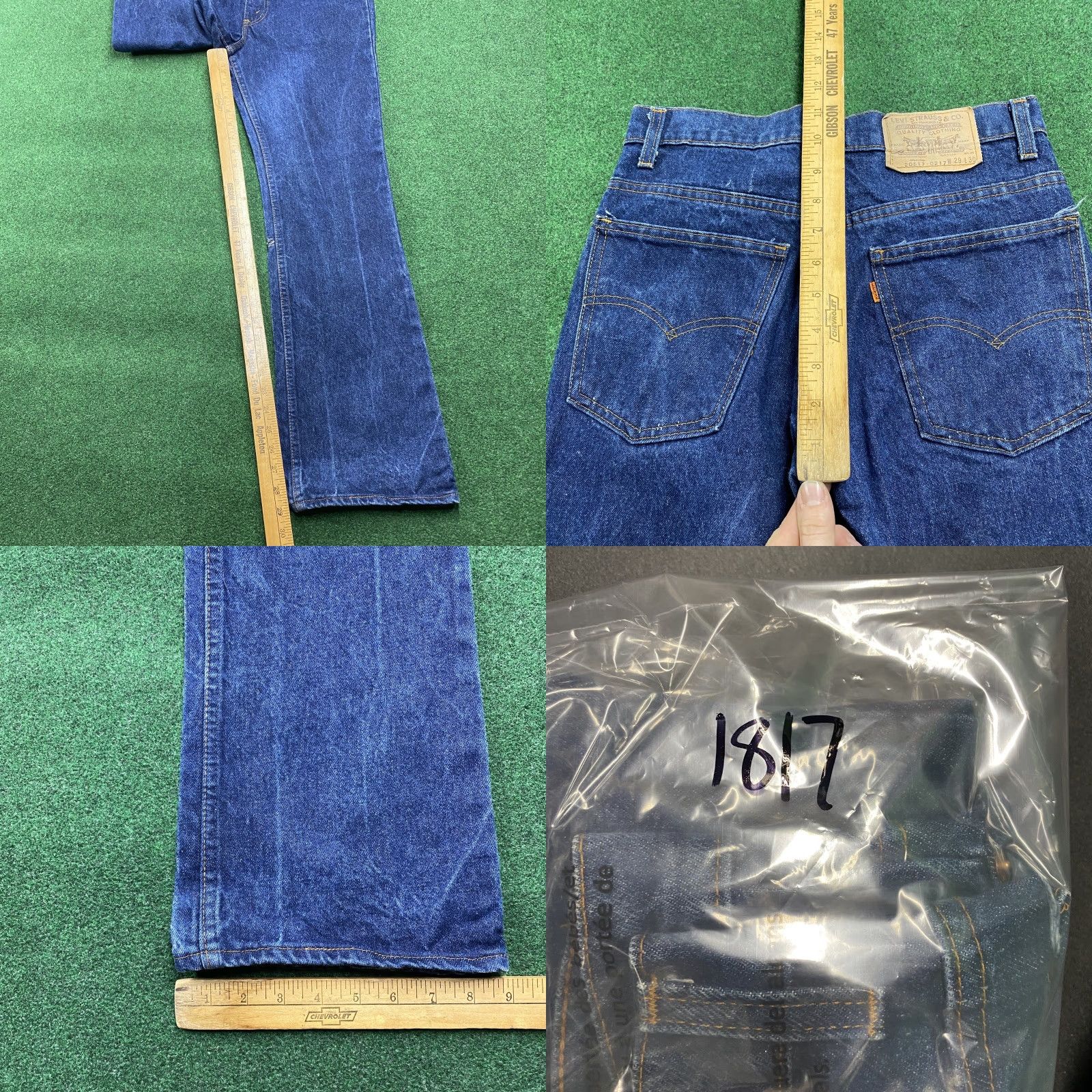 Levi's VINTAGE Levi's 517 Jeans Mens 29 Blue 70s Denim Flare FITS 28x29 USA MADE Size US 29 - 8 Thumbnail
