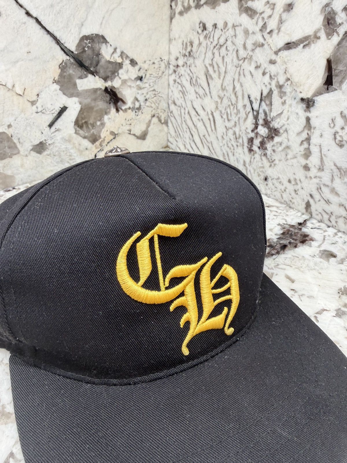 Chrome Hearts Chrome Hearts CH Patch Hat Black Yellow Baseball Cap Size ONE SIZE - 4 Thumbnail